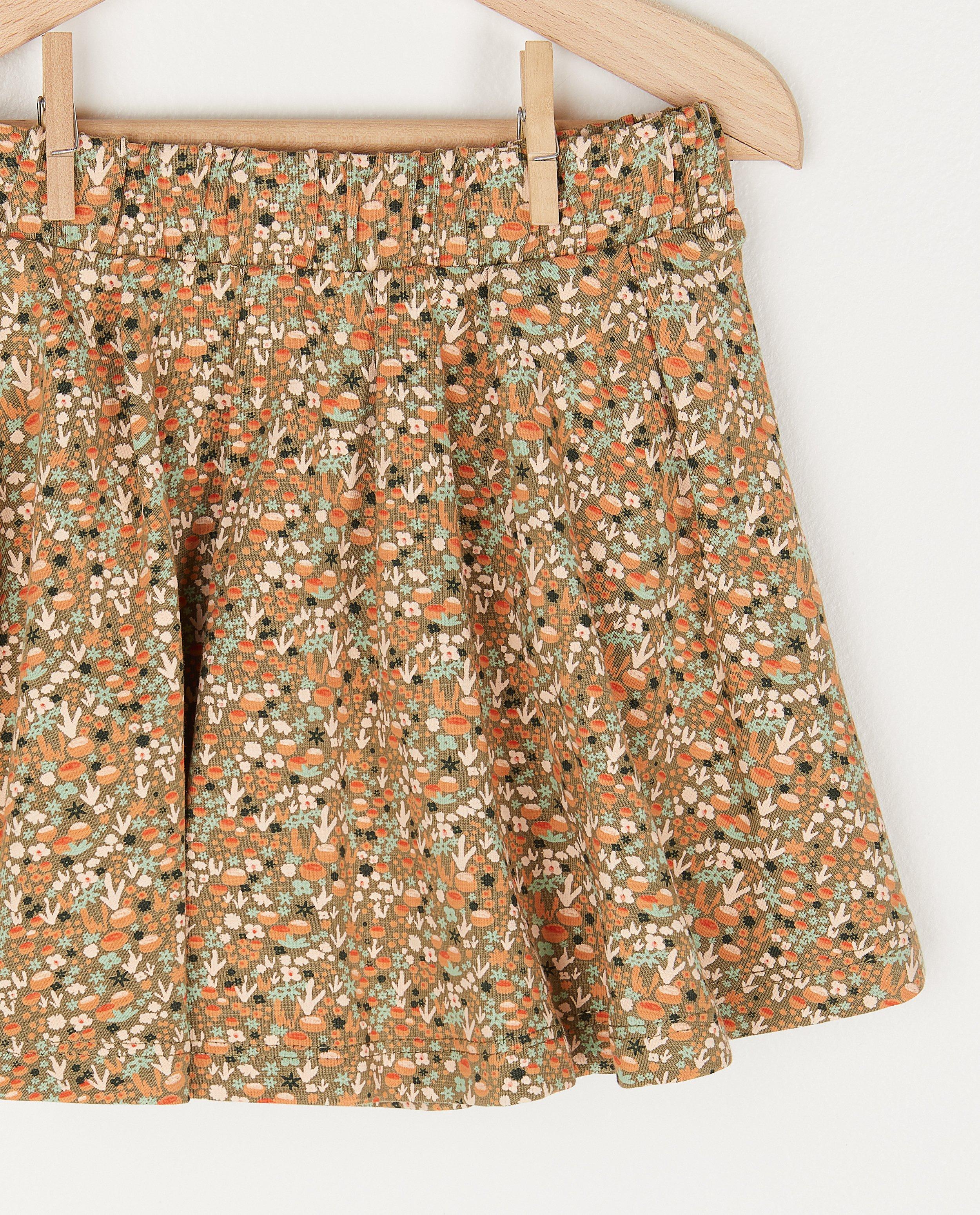 Rokken - Biokatoenen rok met bloemenprint