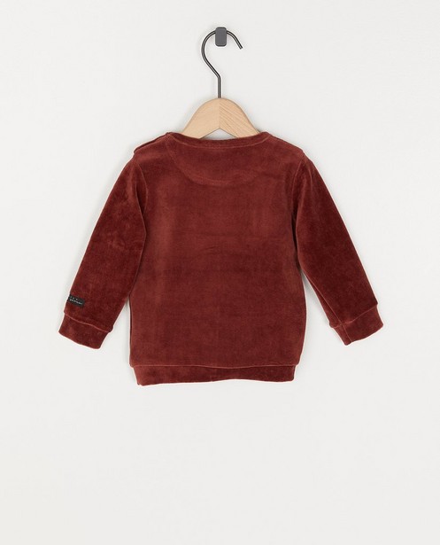 Sweaters - Bruine sweater van fluweel Daily 7