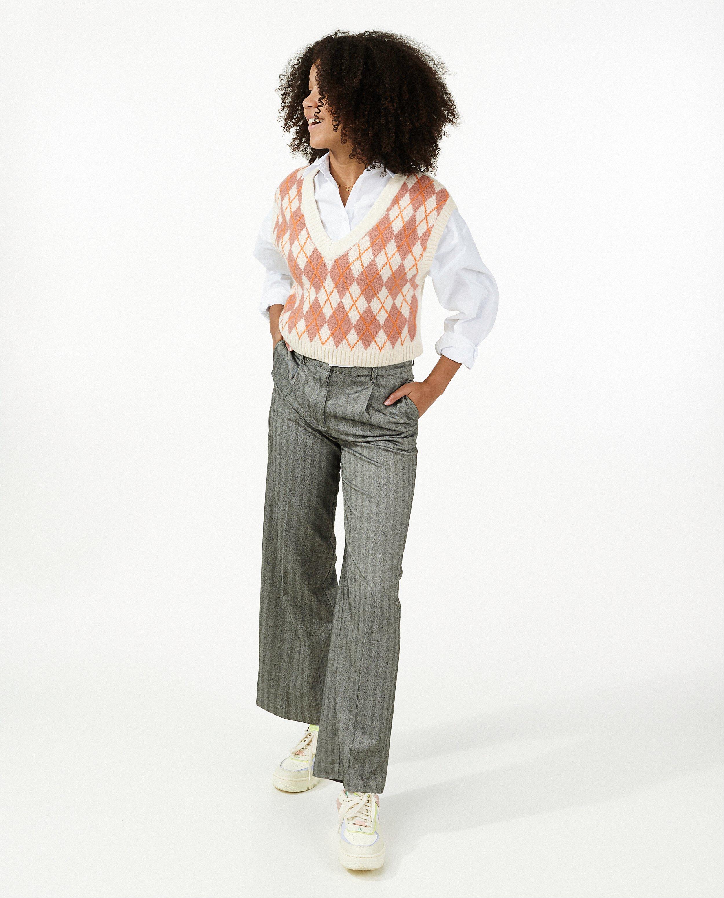 Roze debardeur met ruiten - Product Detail - lichtbeige - afbeelding nummer 1