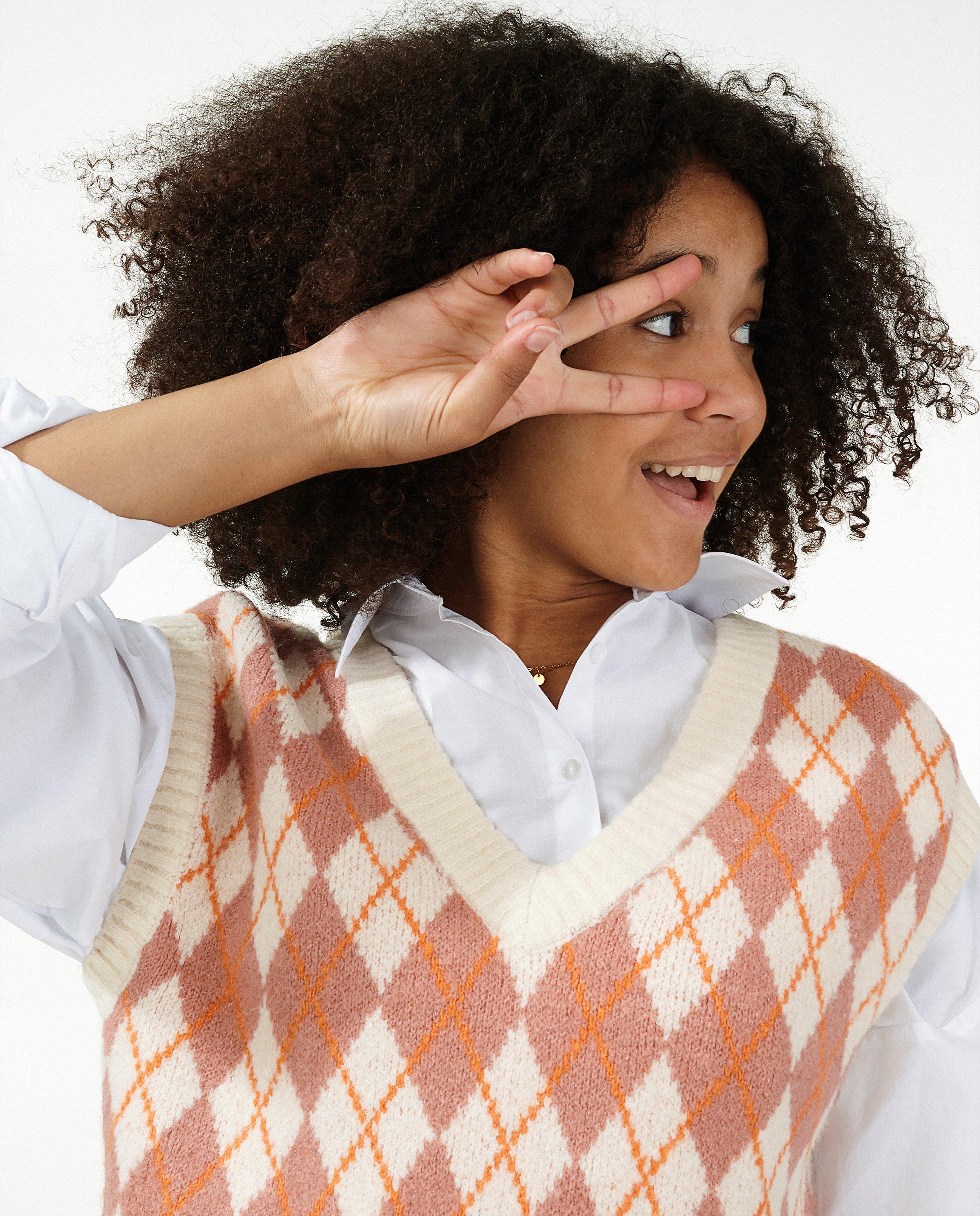 Roze debardeur met ruiten - Product Detail - lichtbeige - afbeelding nummer 4