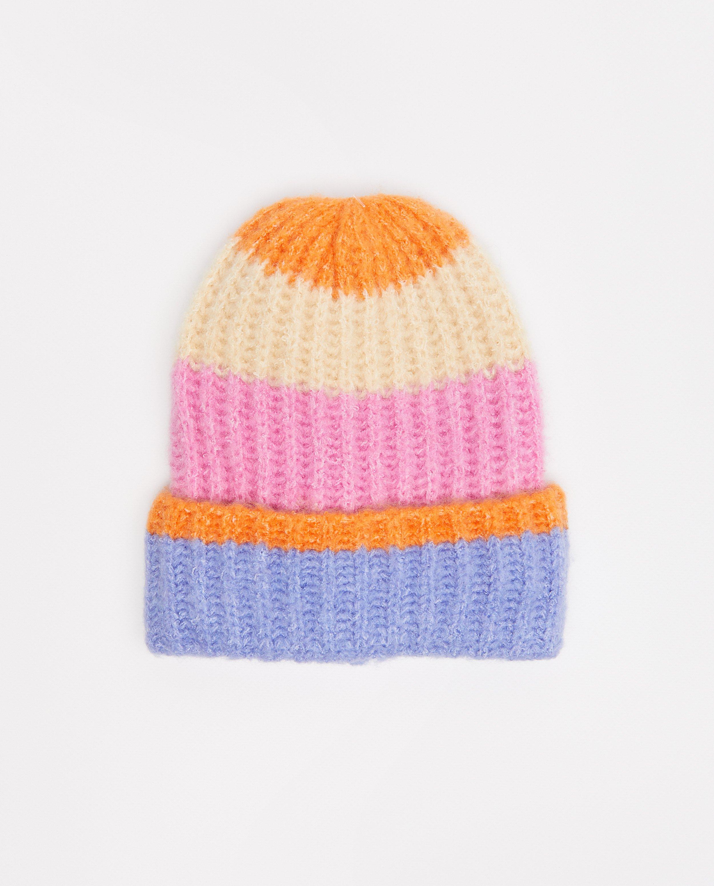 Bonnet tricoté à rayures Pieces - null - Pieces