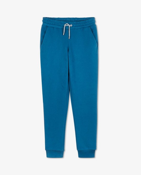 Pantalons - Jogger bleu unisexe en coton bio