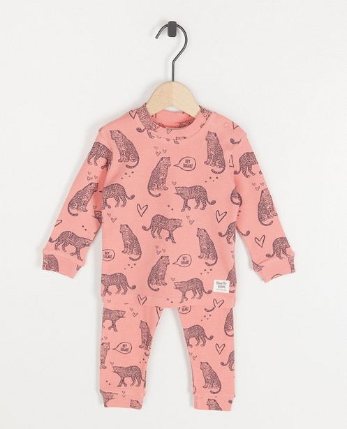 Pyjama rose à imprimé Feetje - null - Feetje