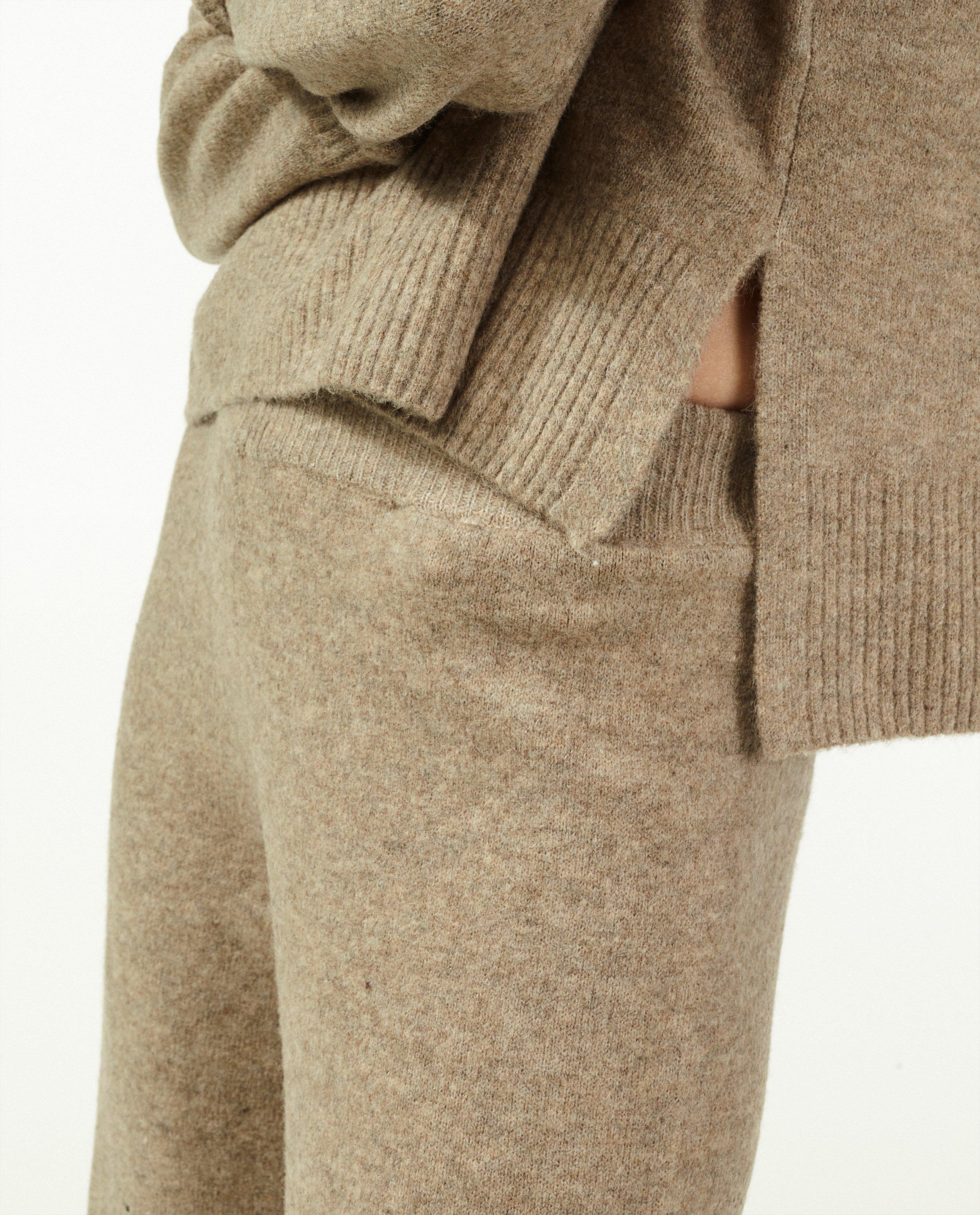 Pantalons - Pantalon beige en tricot Sora