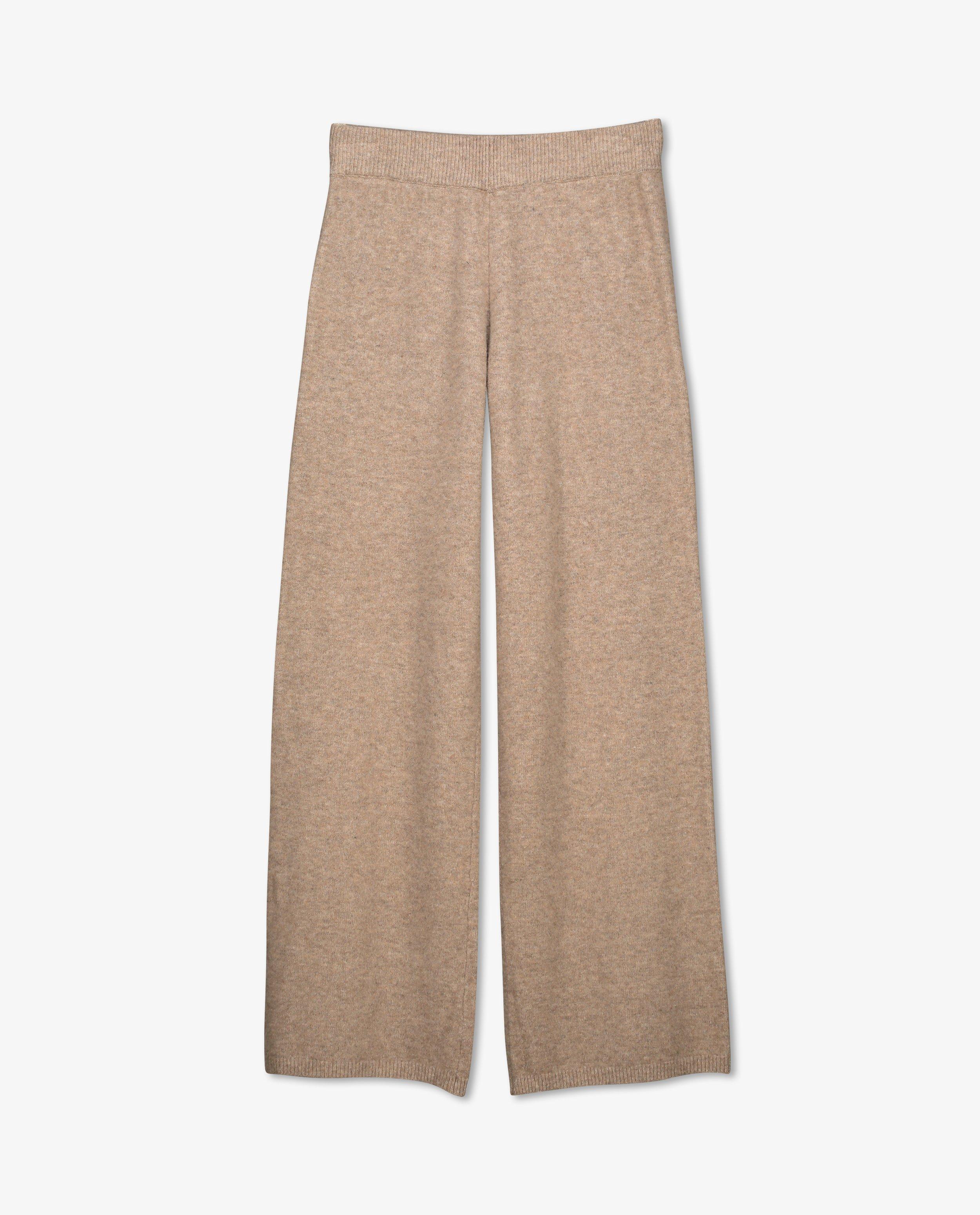 Pantalons - Pantalon beige en tricot Sora