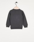 Sweaters - Donkergrijze sweater met opschrift Dirkje