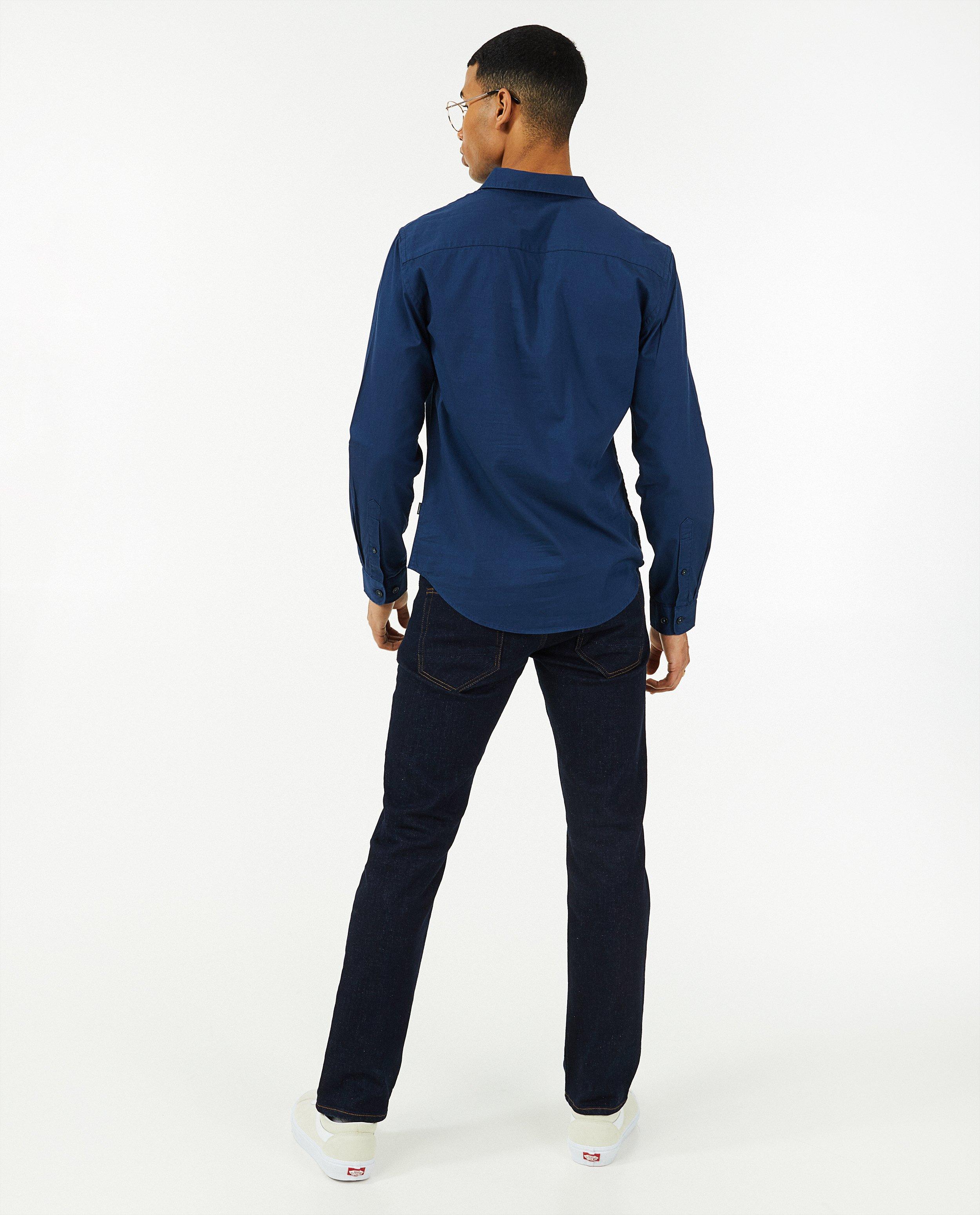Hemden - Blauw hemd, heren