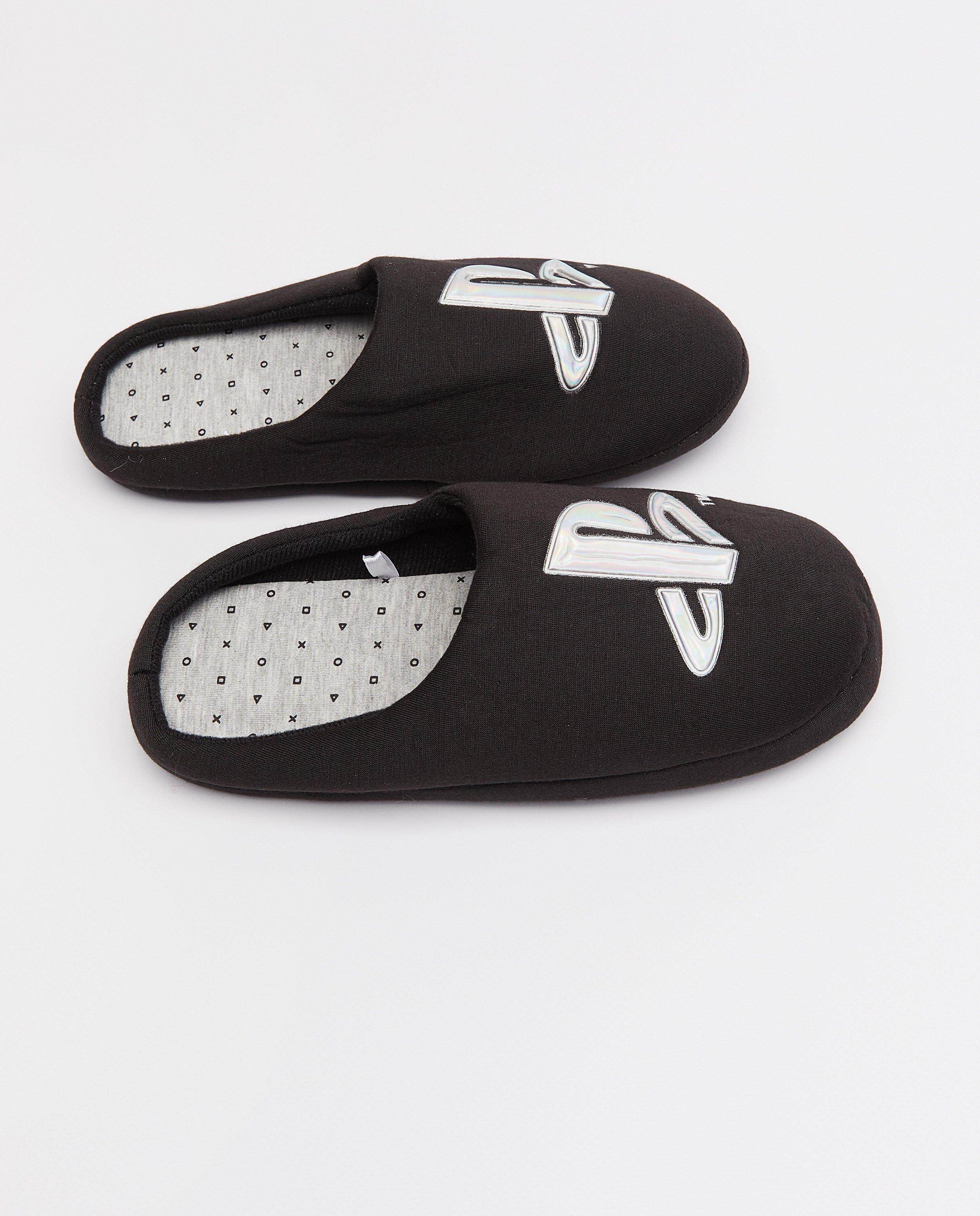 Schoenen - Zwarte pantoffels PlayStation
