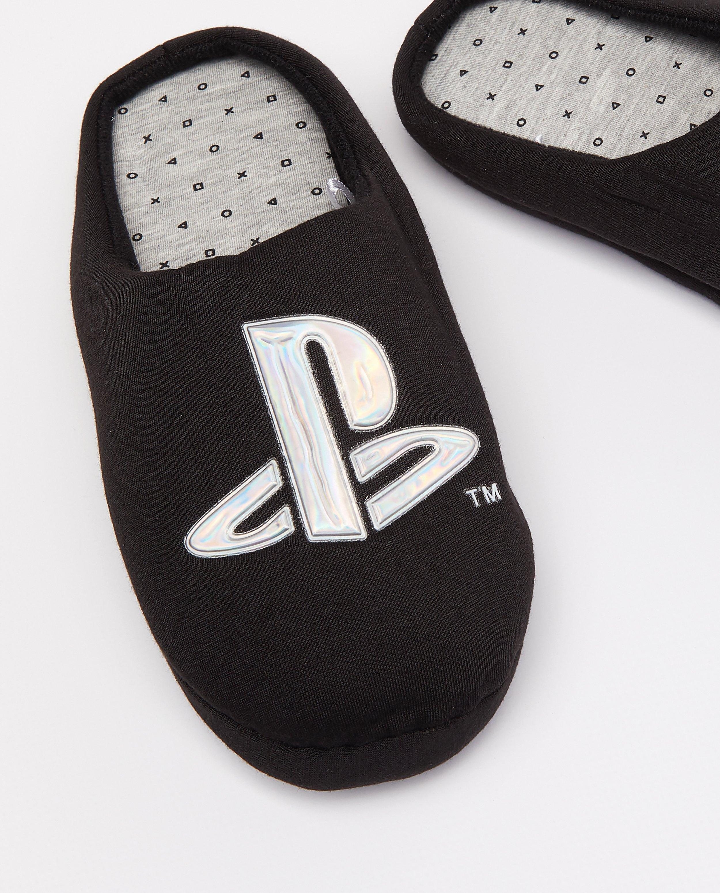 Schoenen - Zwarte pantoffels PlayStation