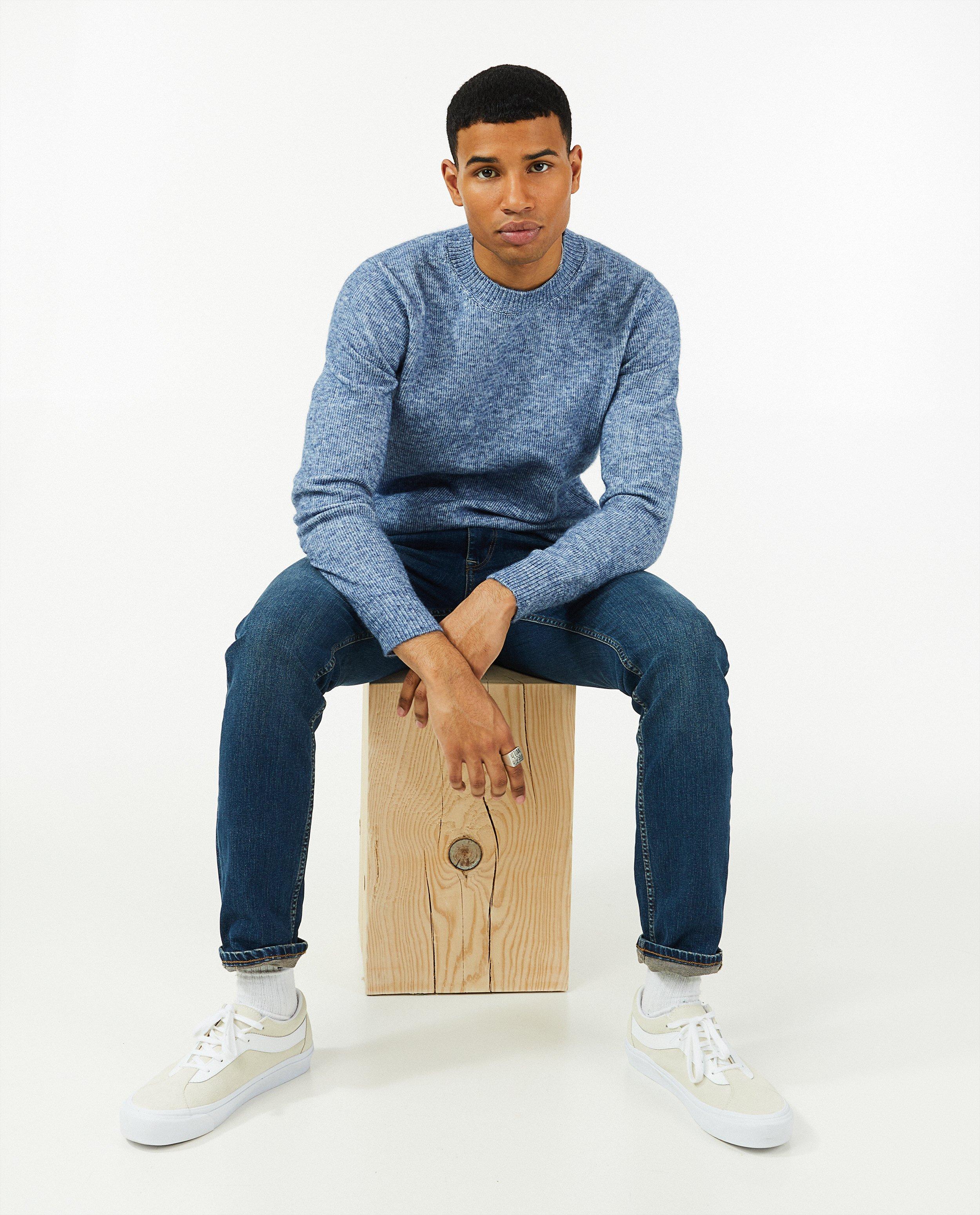 Pull en polyester recycl&eacute; I AM - D&eacute;tails du produit - bleu - image num&eacute;ro 3