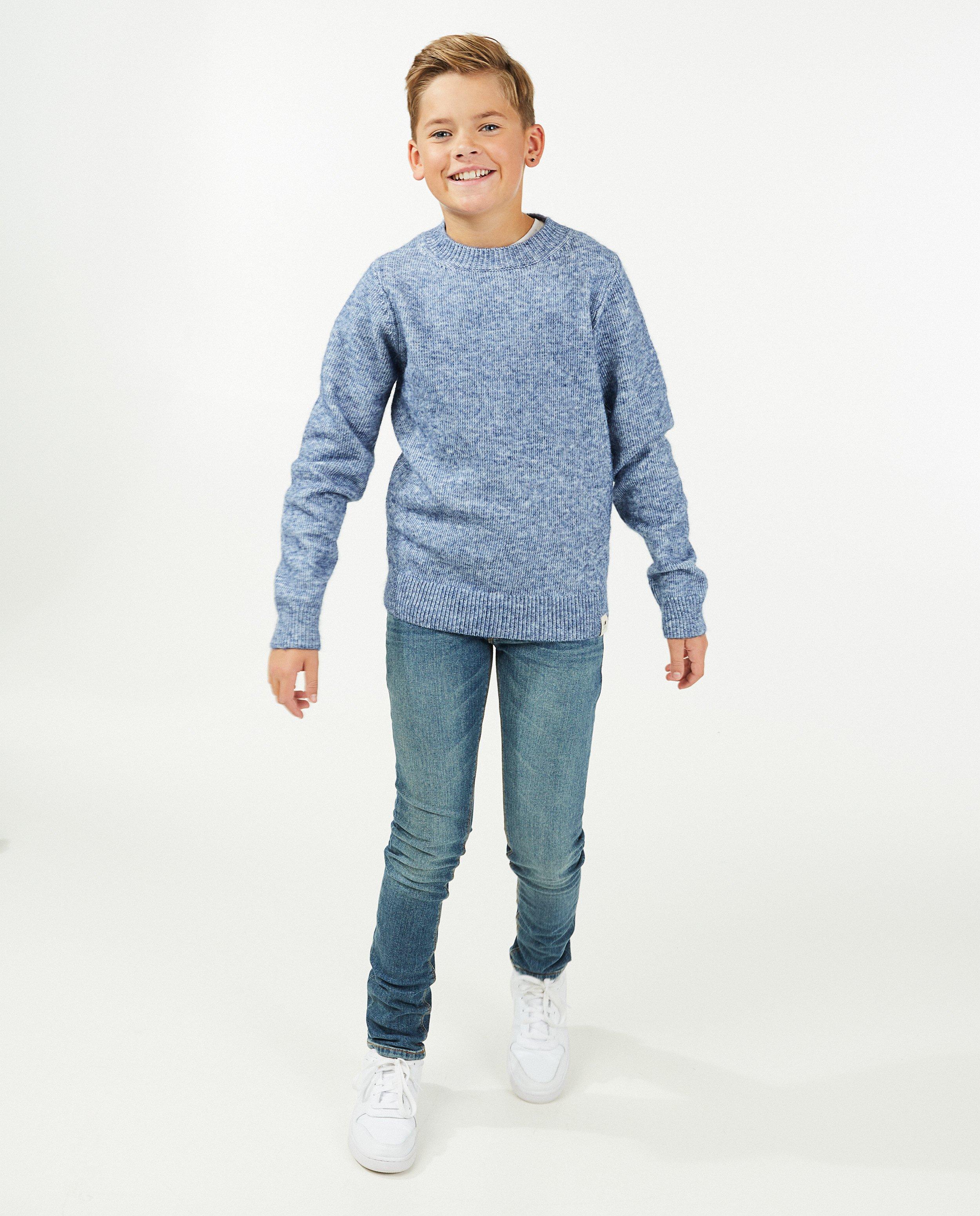Pull en polyester recyclé I AM - bleu - I AM