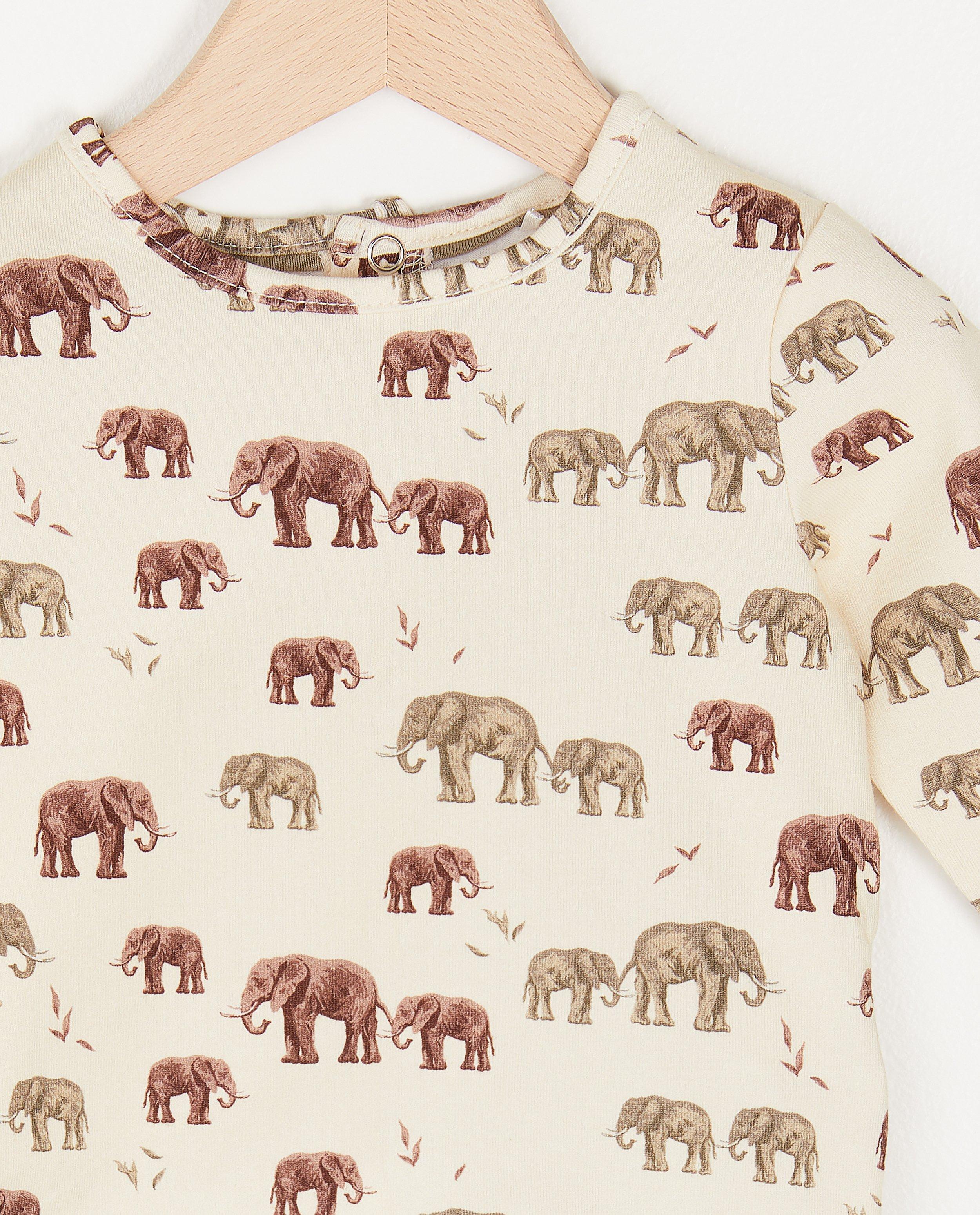 T-shirts - Longsleeve met olifantprint