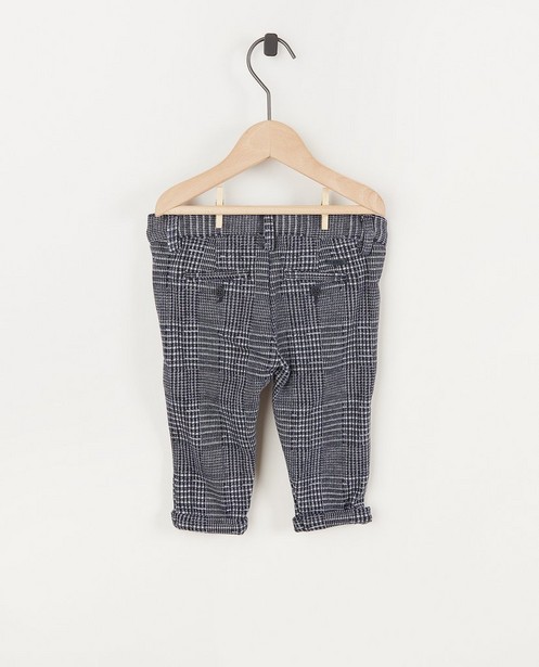 Pantalons - Pantalon bleu à carreaux