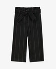 Pantalons - Pantalon noir à rayures