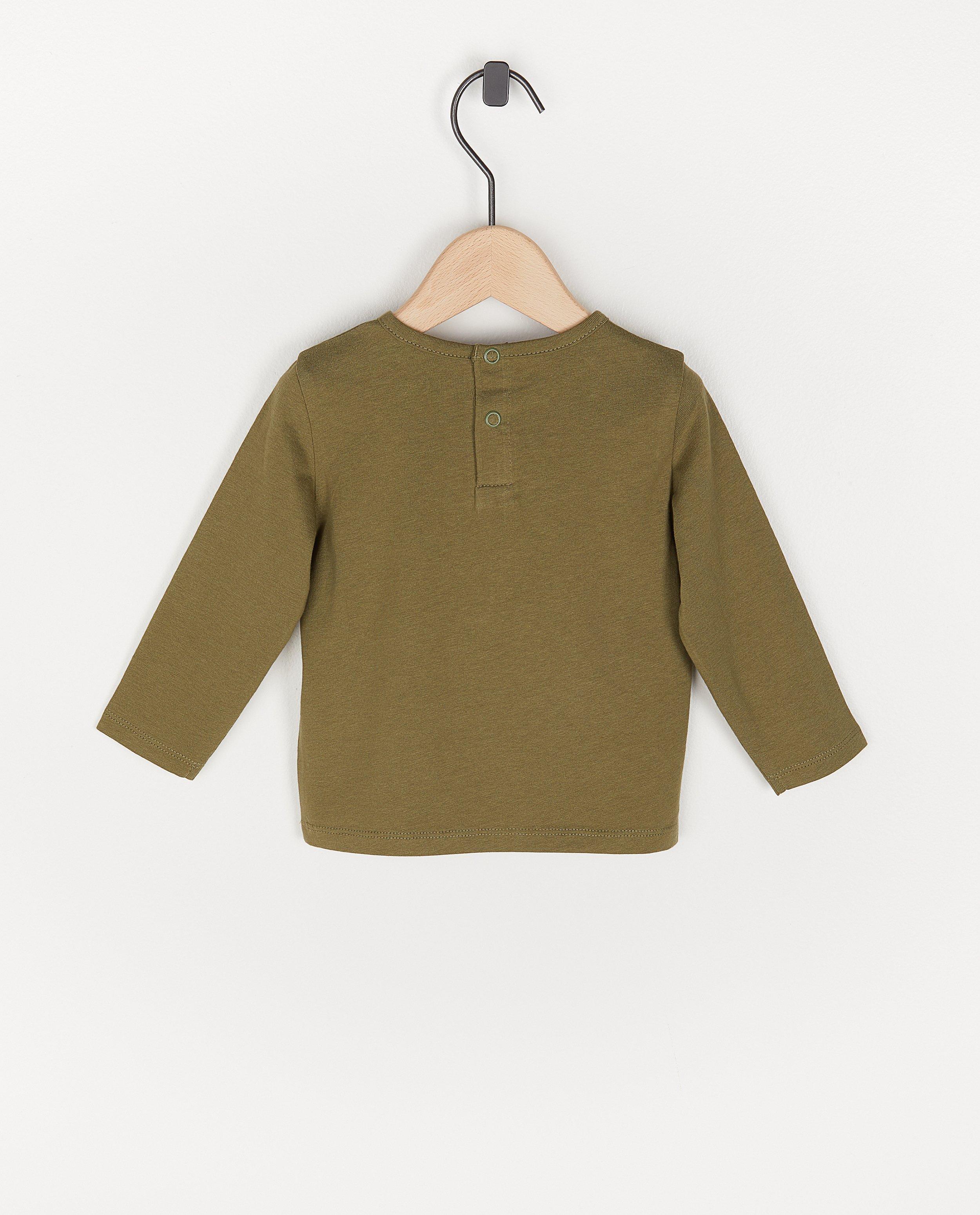 T-shirts - Kakigroene longsleeve