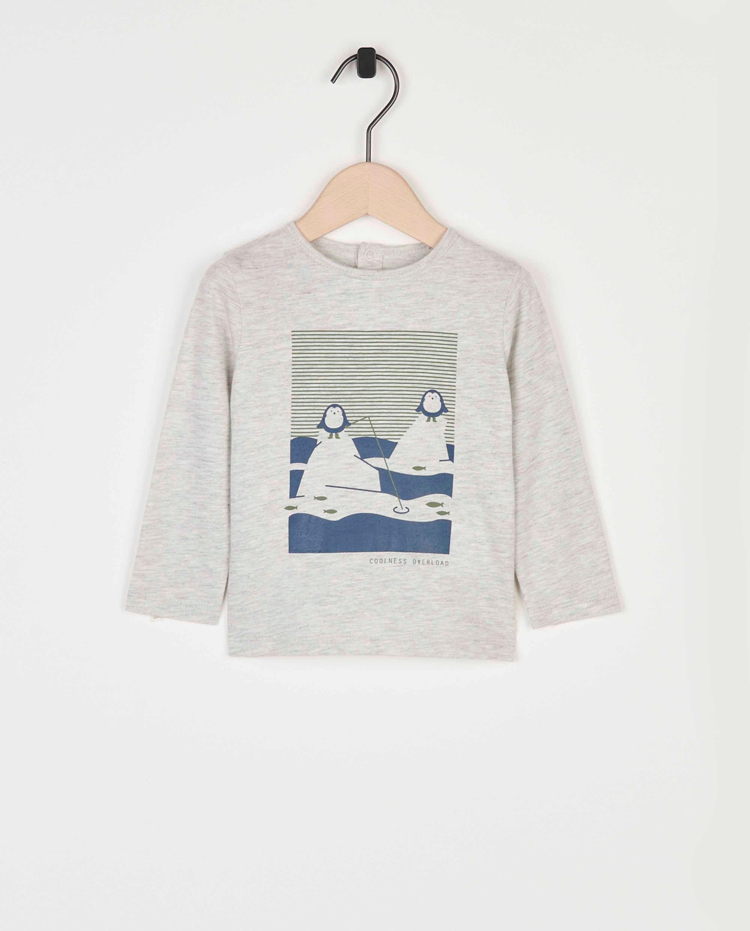 T-shirt gris à manches longues BESTies - null - Besties