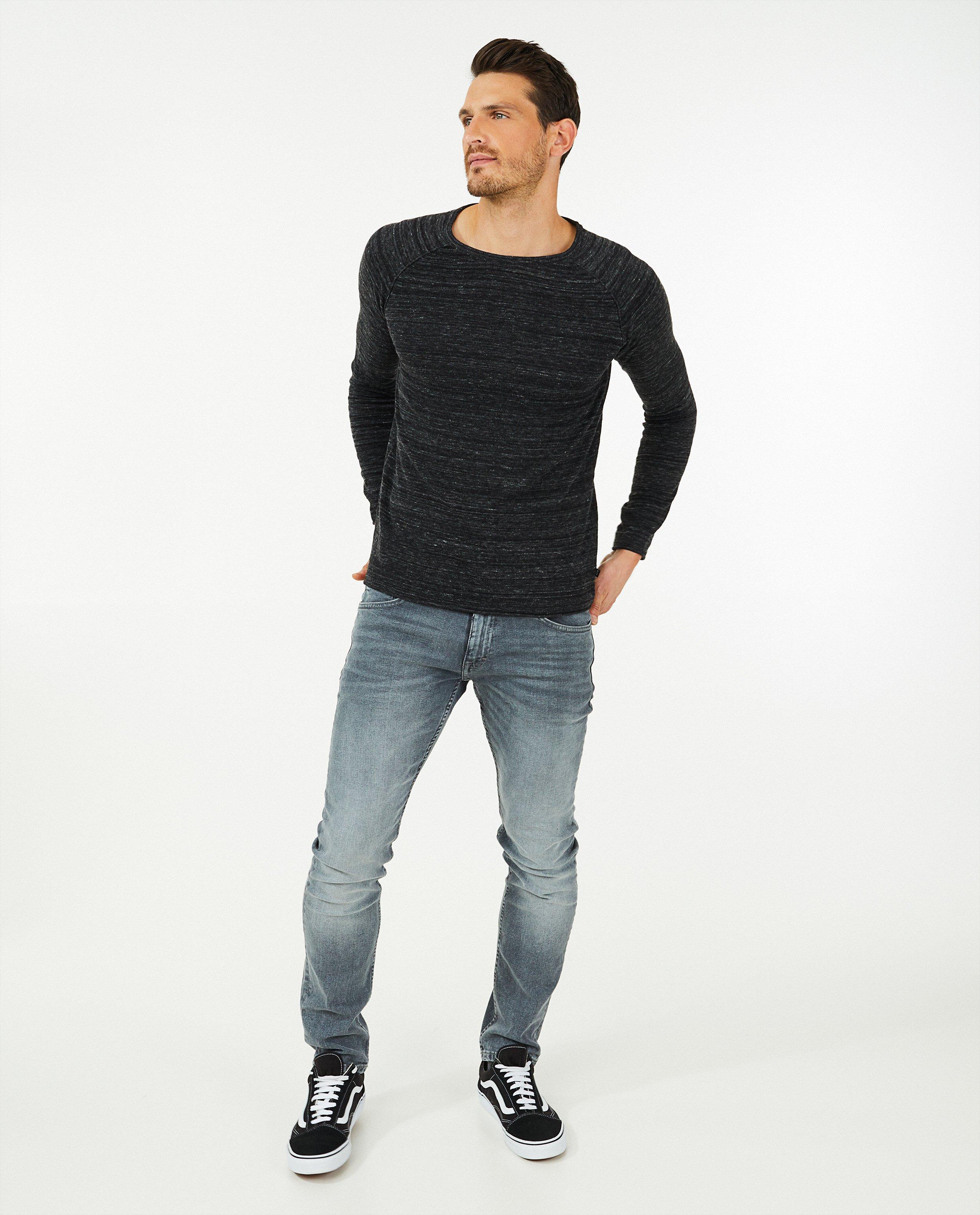 Fin pull gris QS by s.Oliver - chiné - S. Oliver