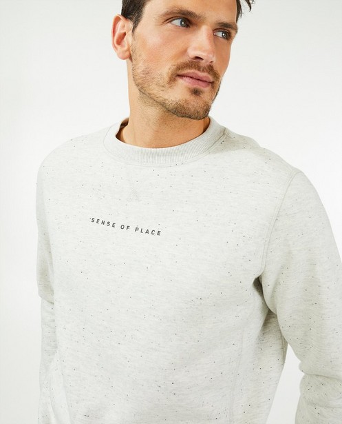Sweaters - Grijze sweater met opschrift s.Oliver