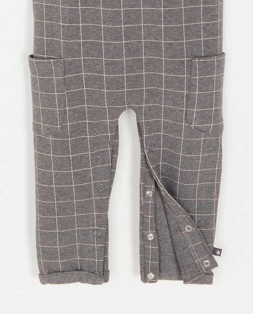 Pantalons - Salopette grise à carreaux Feetje