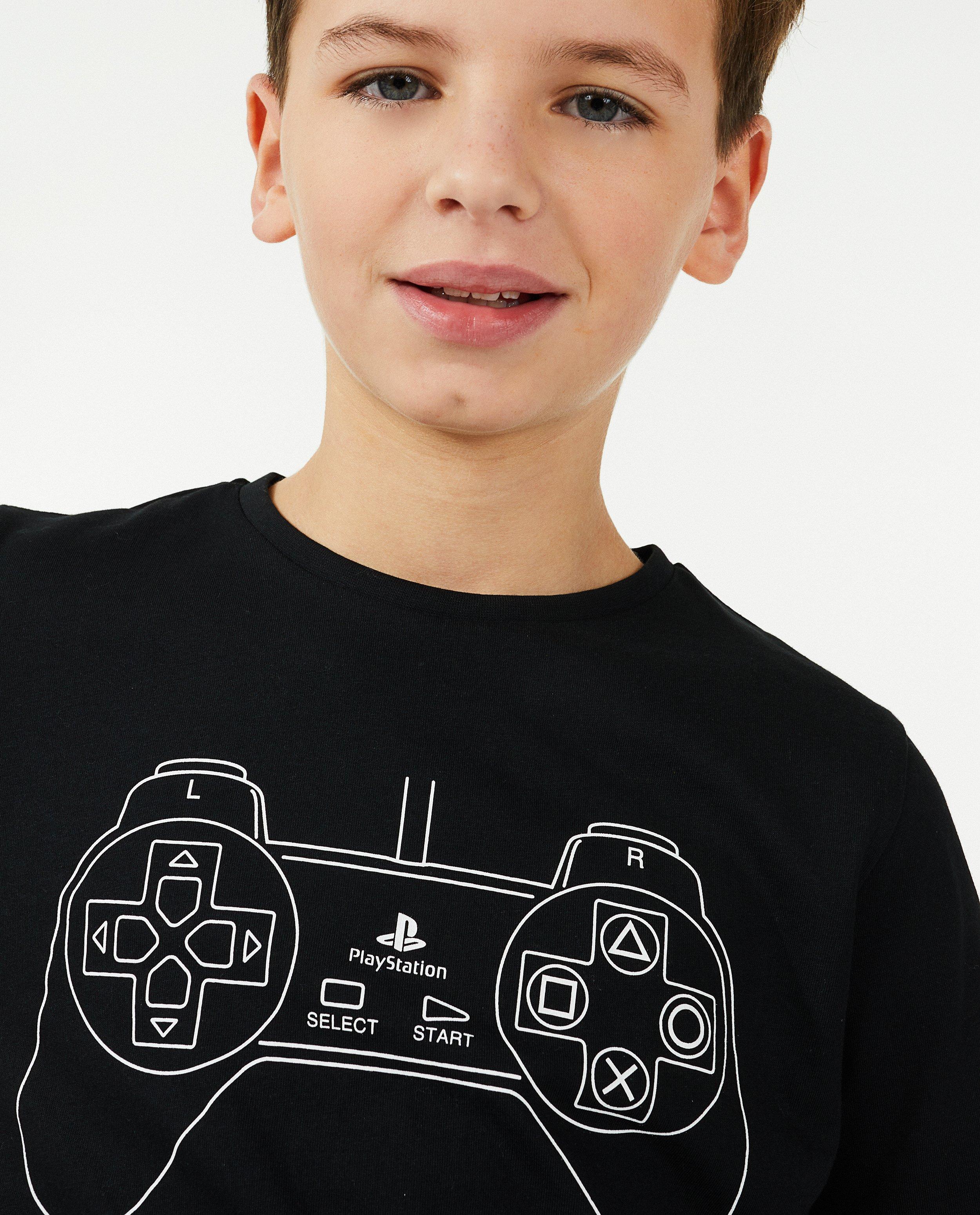 T-shirts - Unisex Playstation-shirt in zwart