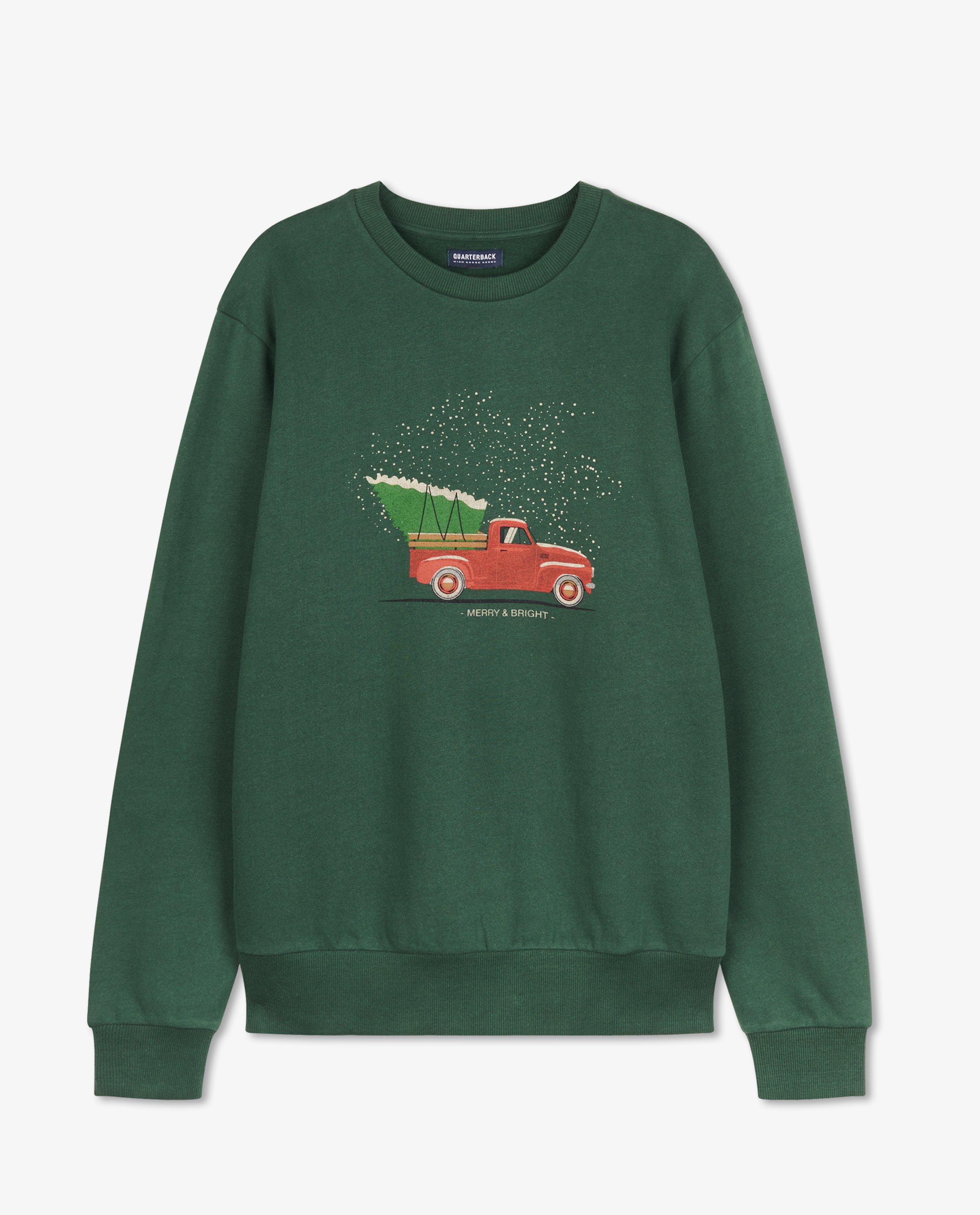 Sweats - Sweat de Noël vert, hommes