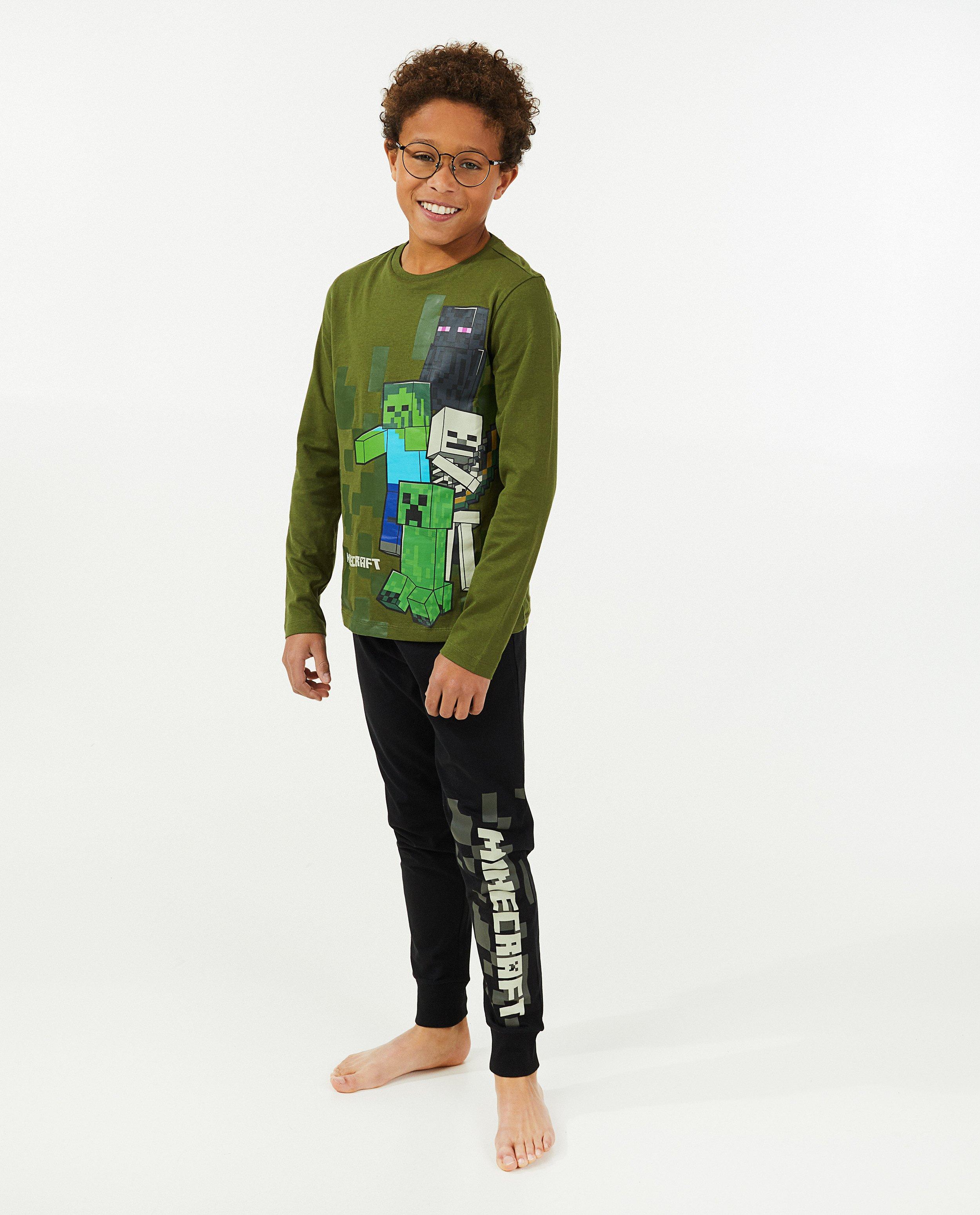 Groene Minecraft-pyjama - null - Minecraft