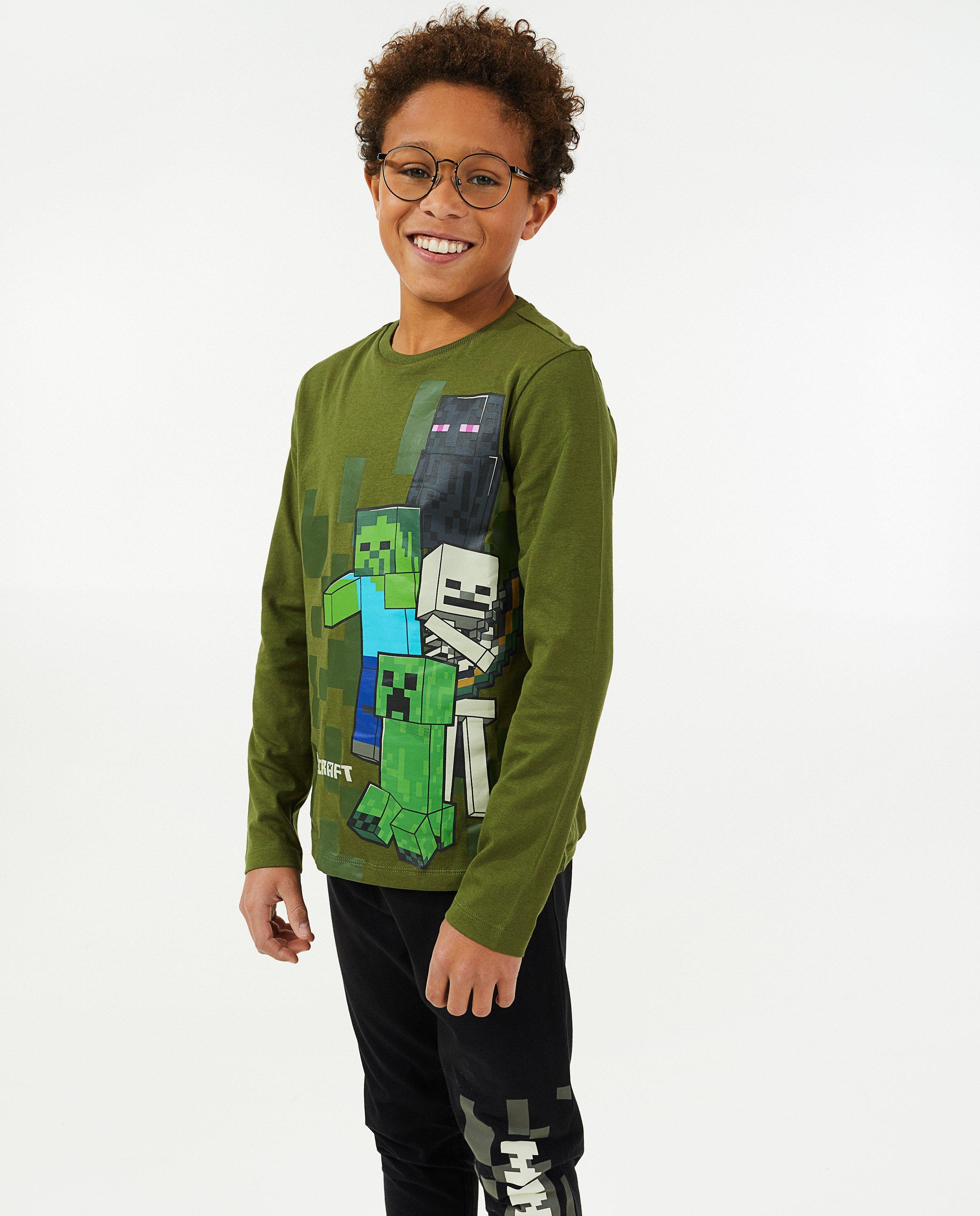 Nachtkleding - Groene Minecraft-pyjama