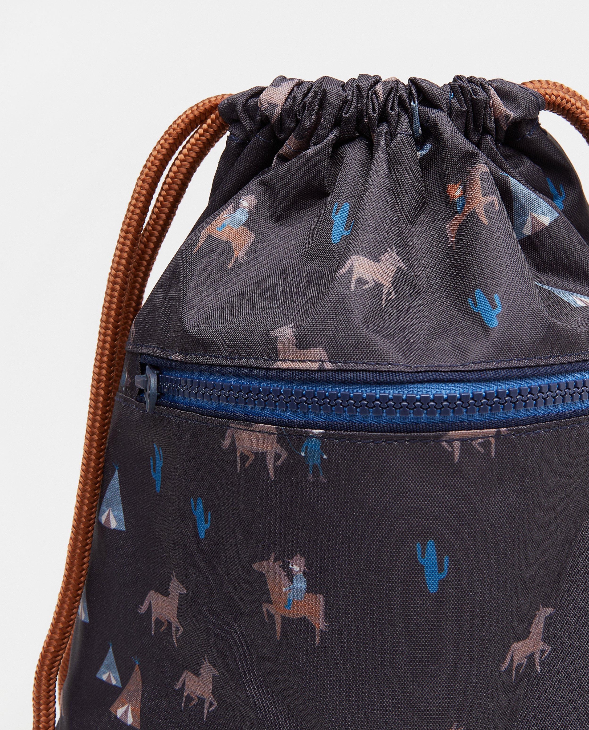 Sacs - Sac de gym bleu foncé à imprimé