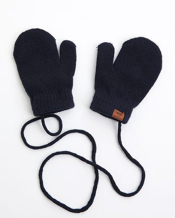 Moufles bébés orange avec cordon - null - JBC