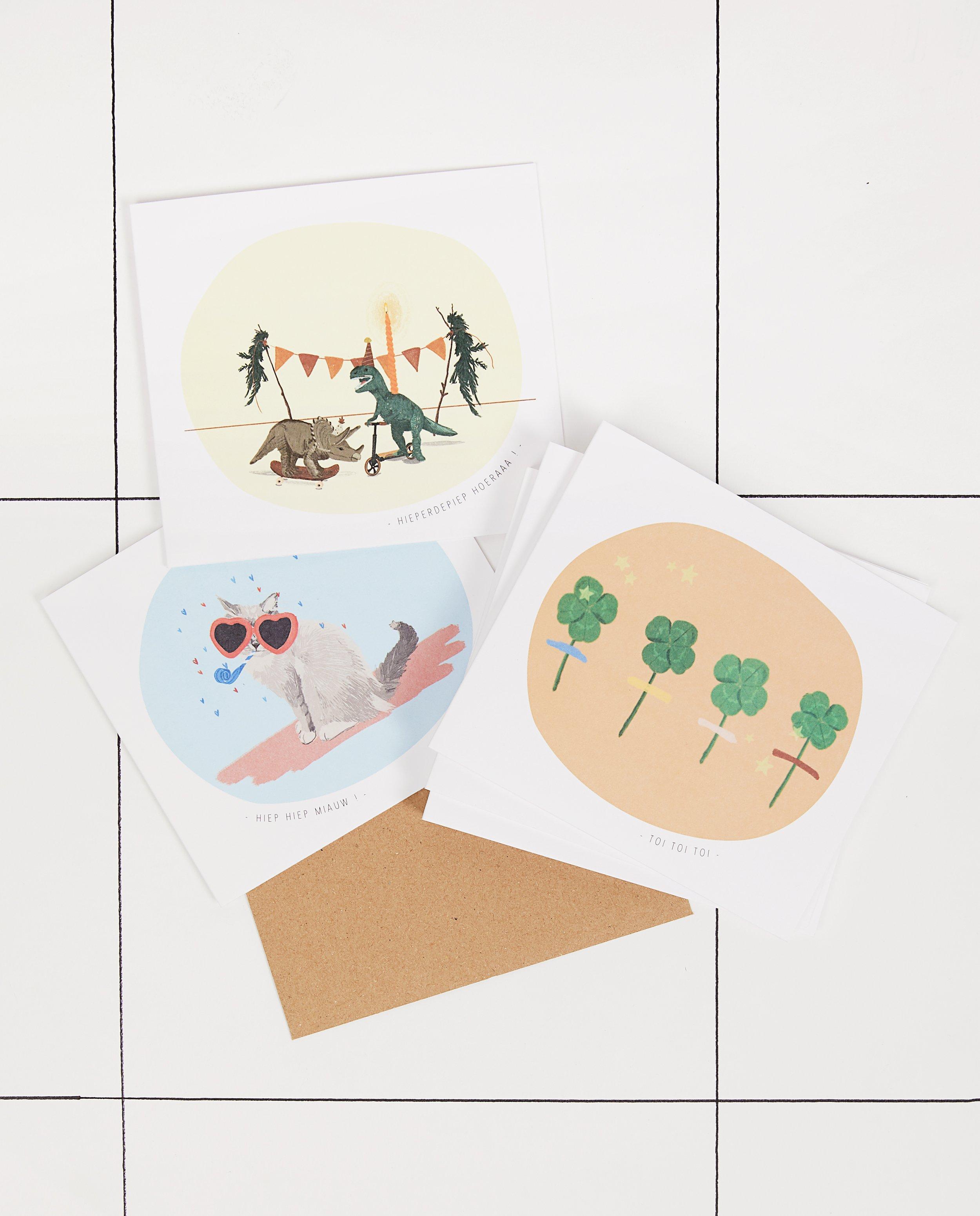Kinderpost met 9 kaartjes Mail-Box - setje - JBC