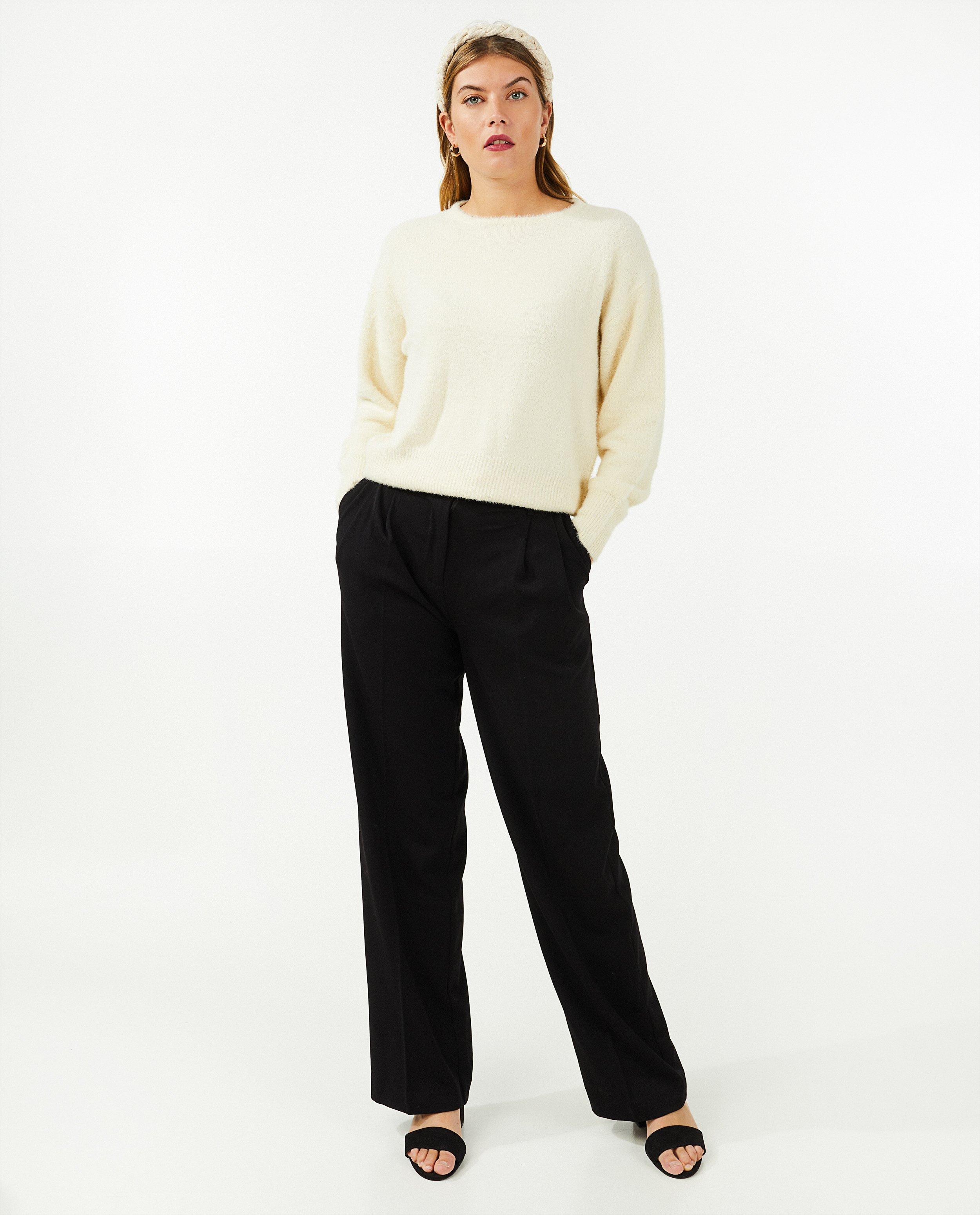 Pull noir avec de la dentelle Sora - null - Sora