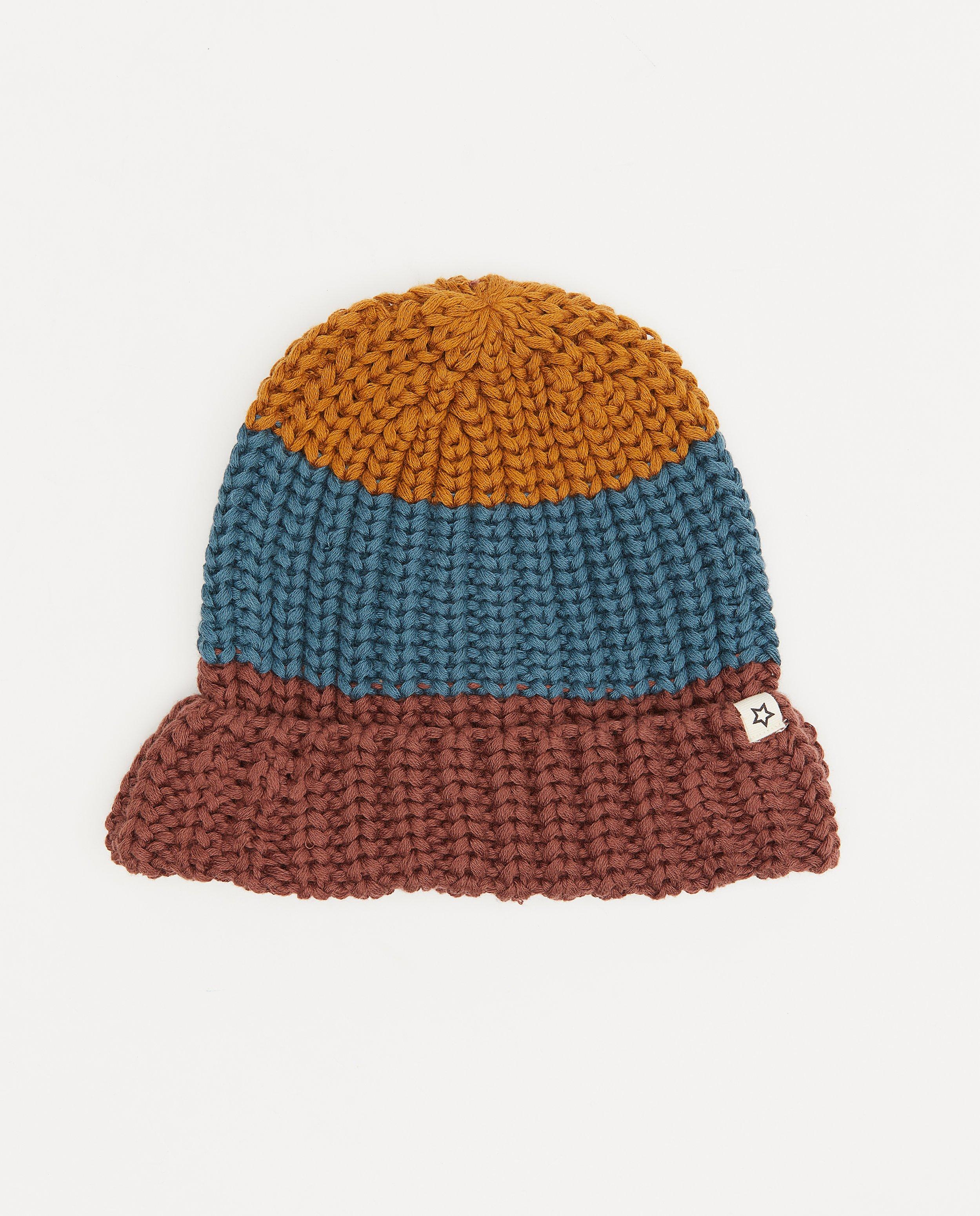 Bruine muts Your Wishes - color block - Your Wishes