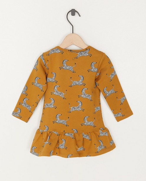 Kleedjes - Beige jurk met dierenprint Your Wishes