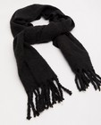 Breigoed - Zwarte sjaal met kwastjes Pieces