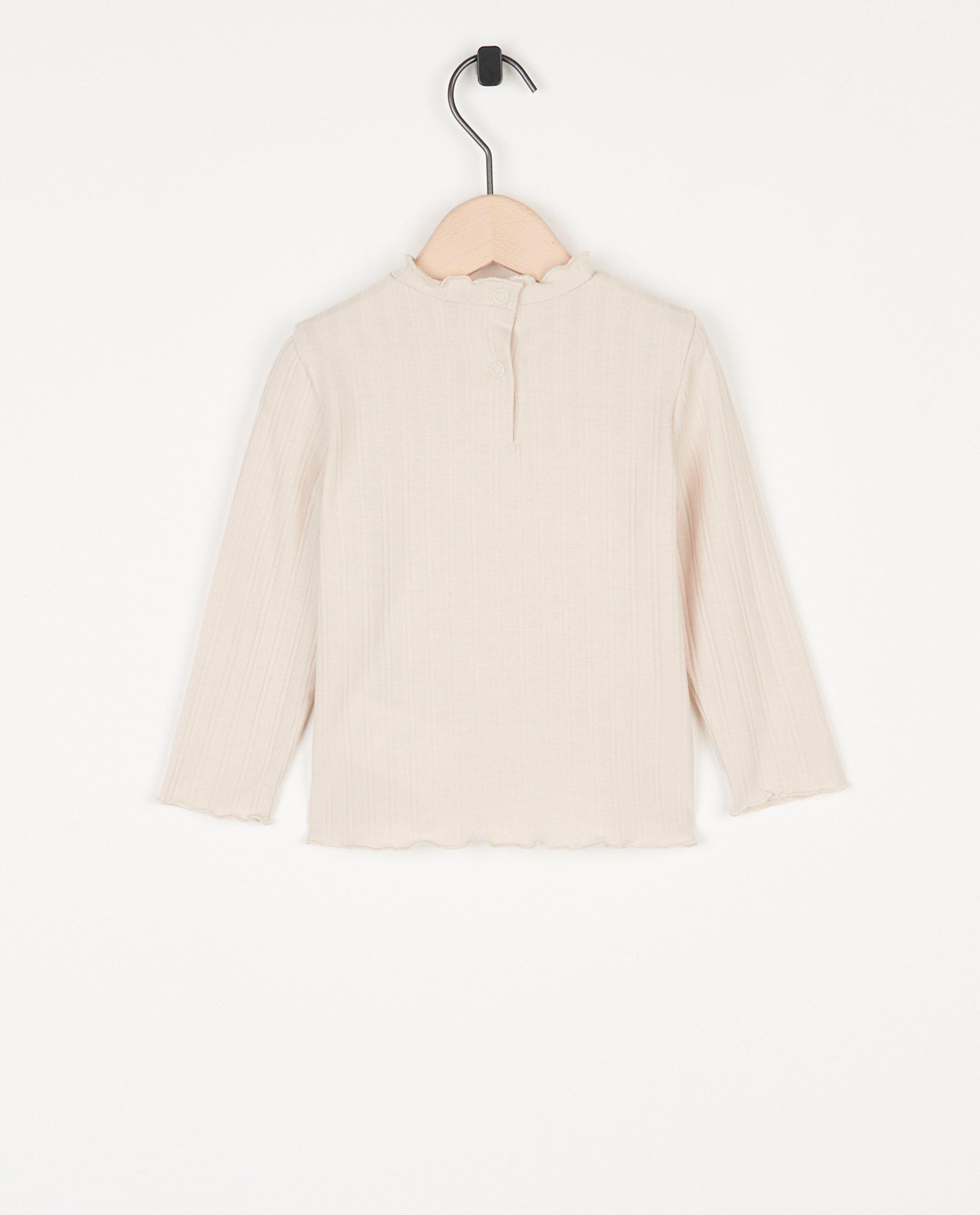 T-shirts - Sous-pull écru côtelé