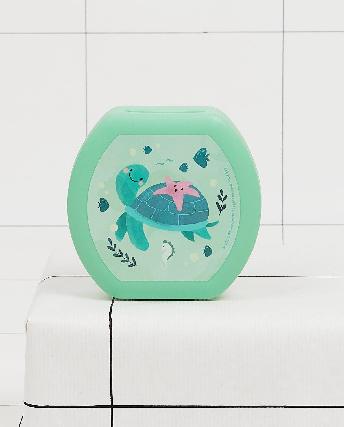 Groene snackbox Amuse Your Day - met schildpadprint - JBC