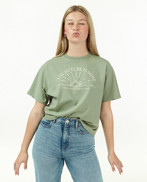 T-shirts - Groen T-shirt met print