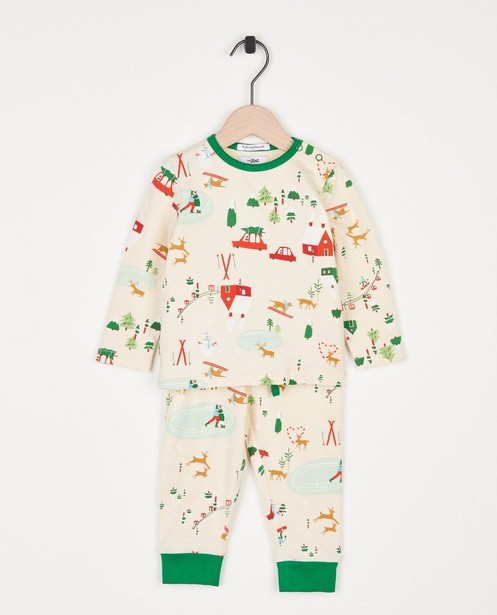 Pyjama de Noël beige, bébés - null - Familystories