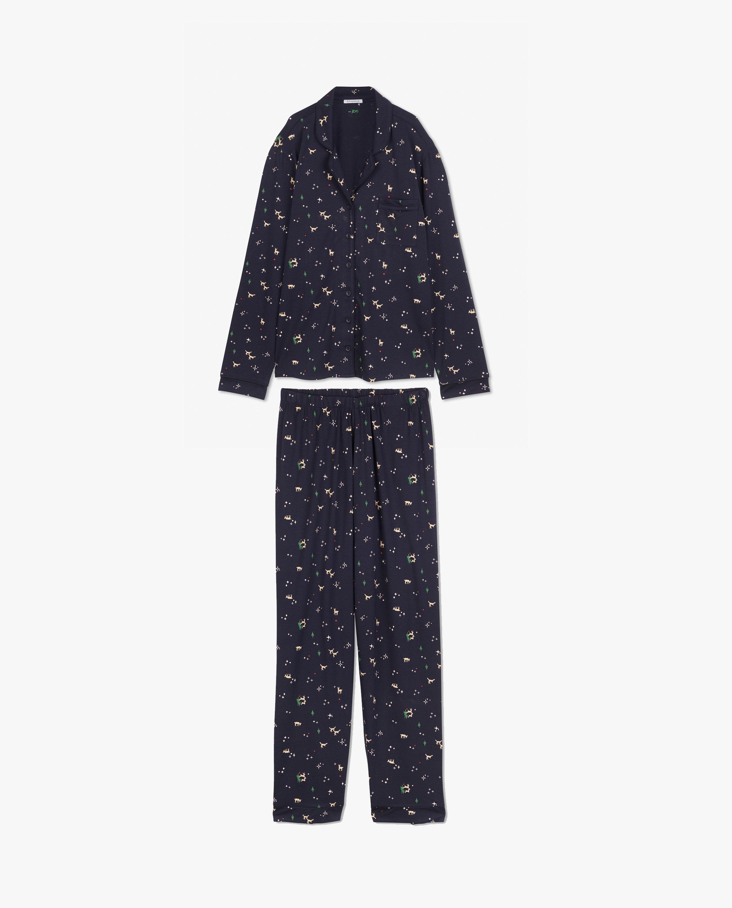 Blauwe kerstpyjama, dames - Product Detail - donkerblauw - afbeelding nummer 5