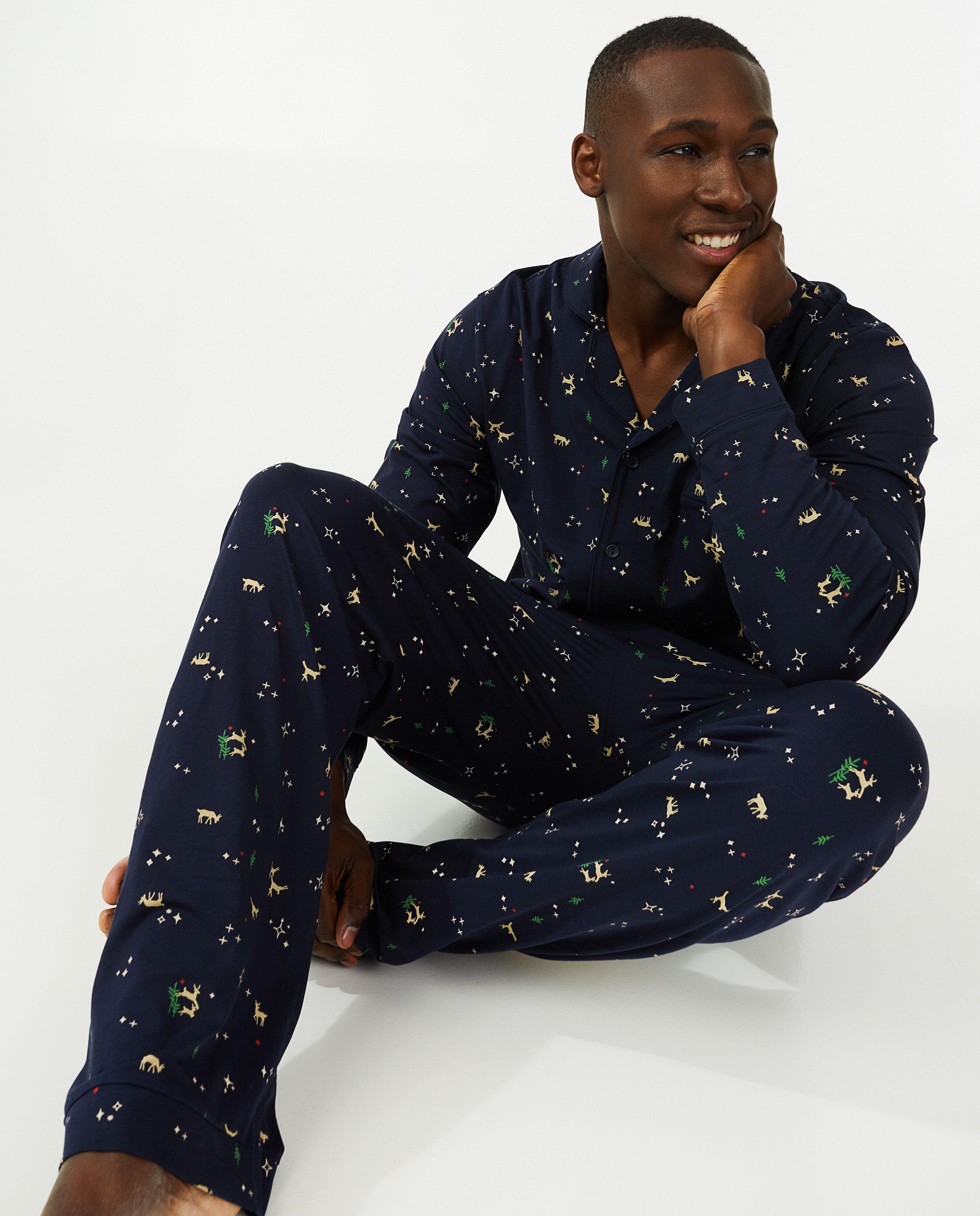 Pyjamas - Pyjama de Noël bleu, hommes