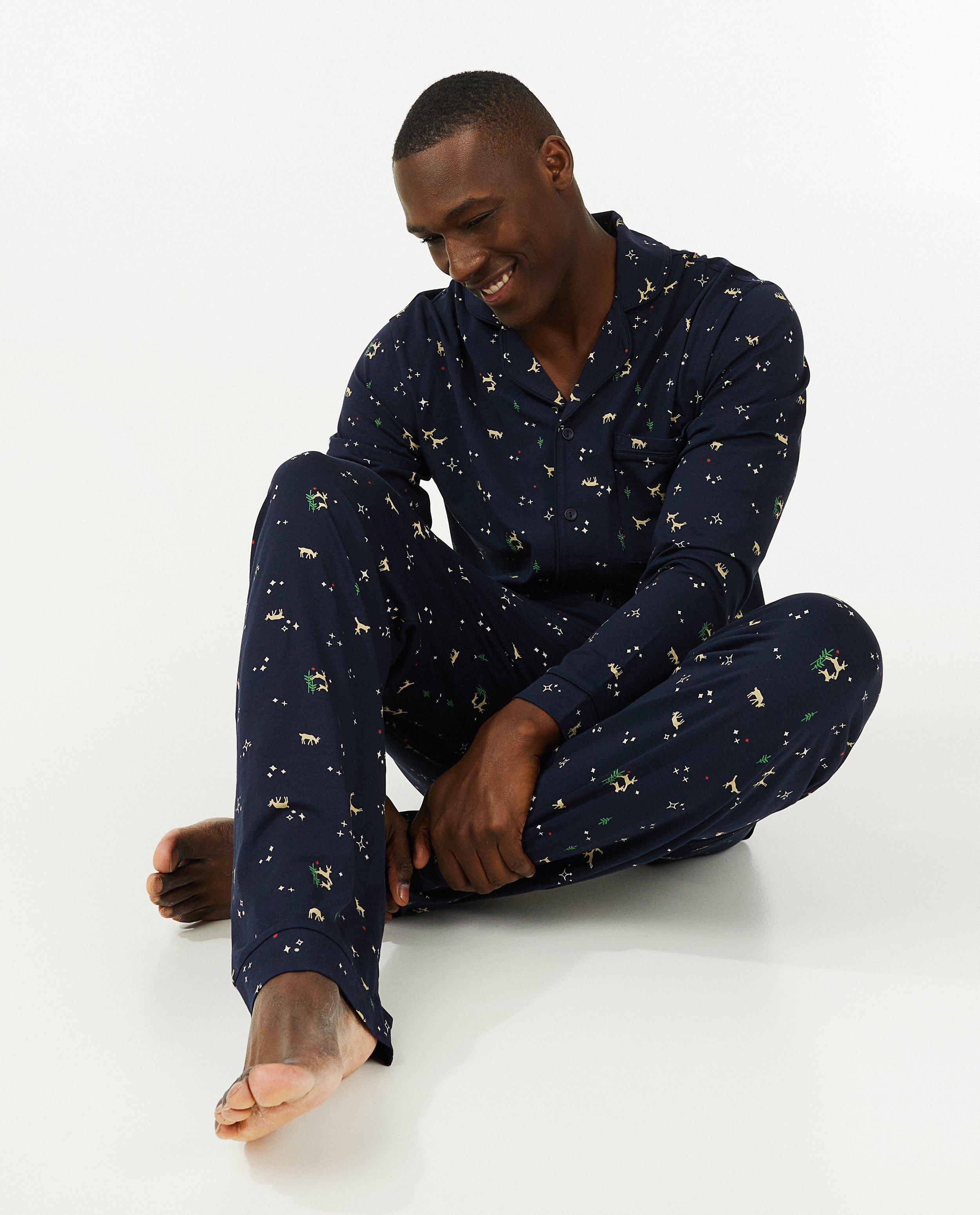 Pyjamas - Pyjama de Noël bleu, hommes