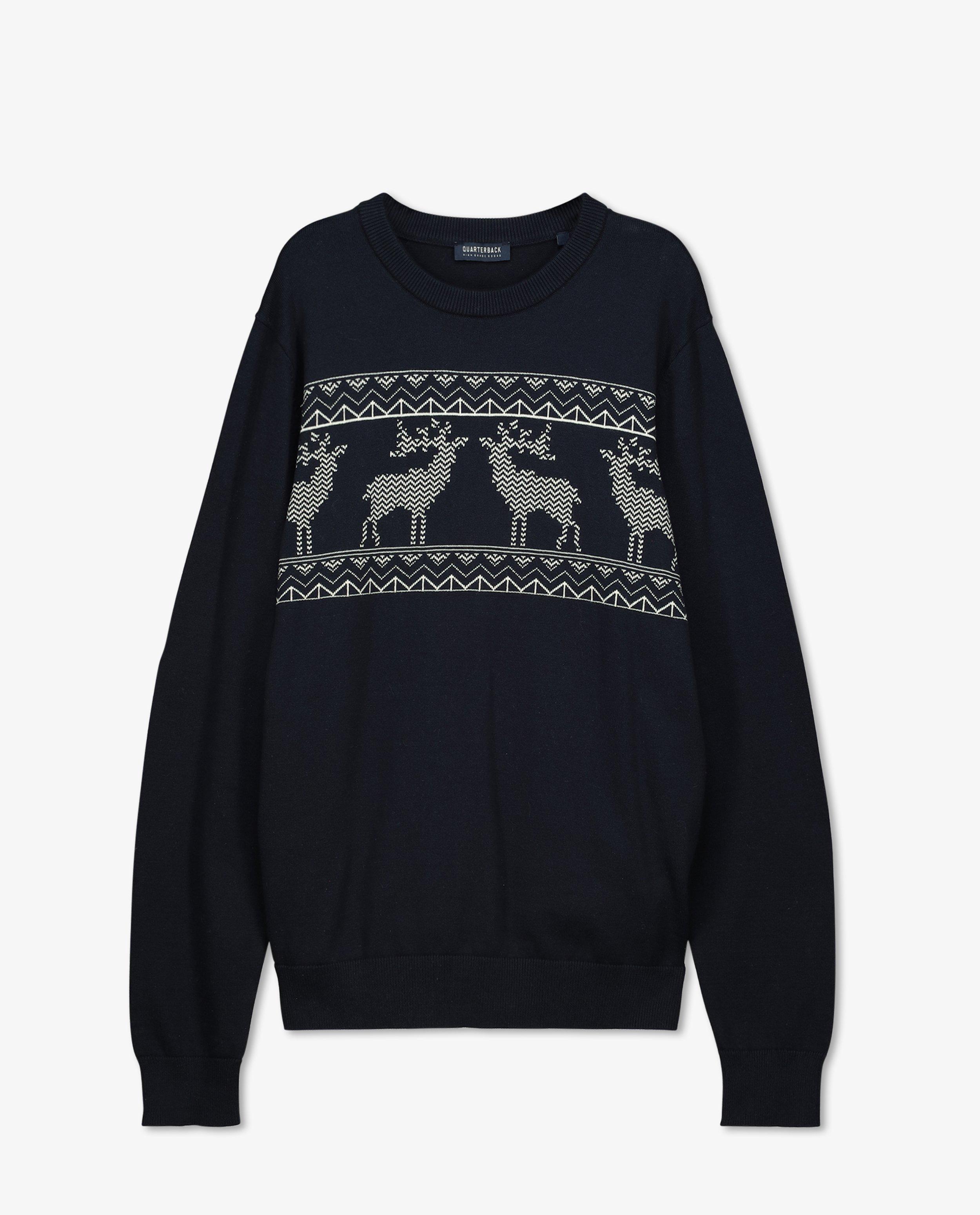 Blauwe kersttrui, heren - Product Detail - donkerblauw - afbeelding nummer 5