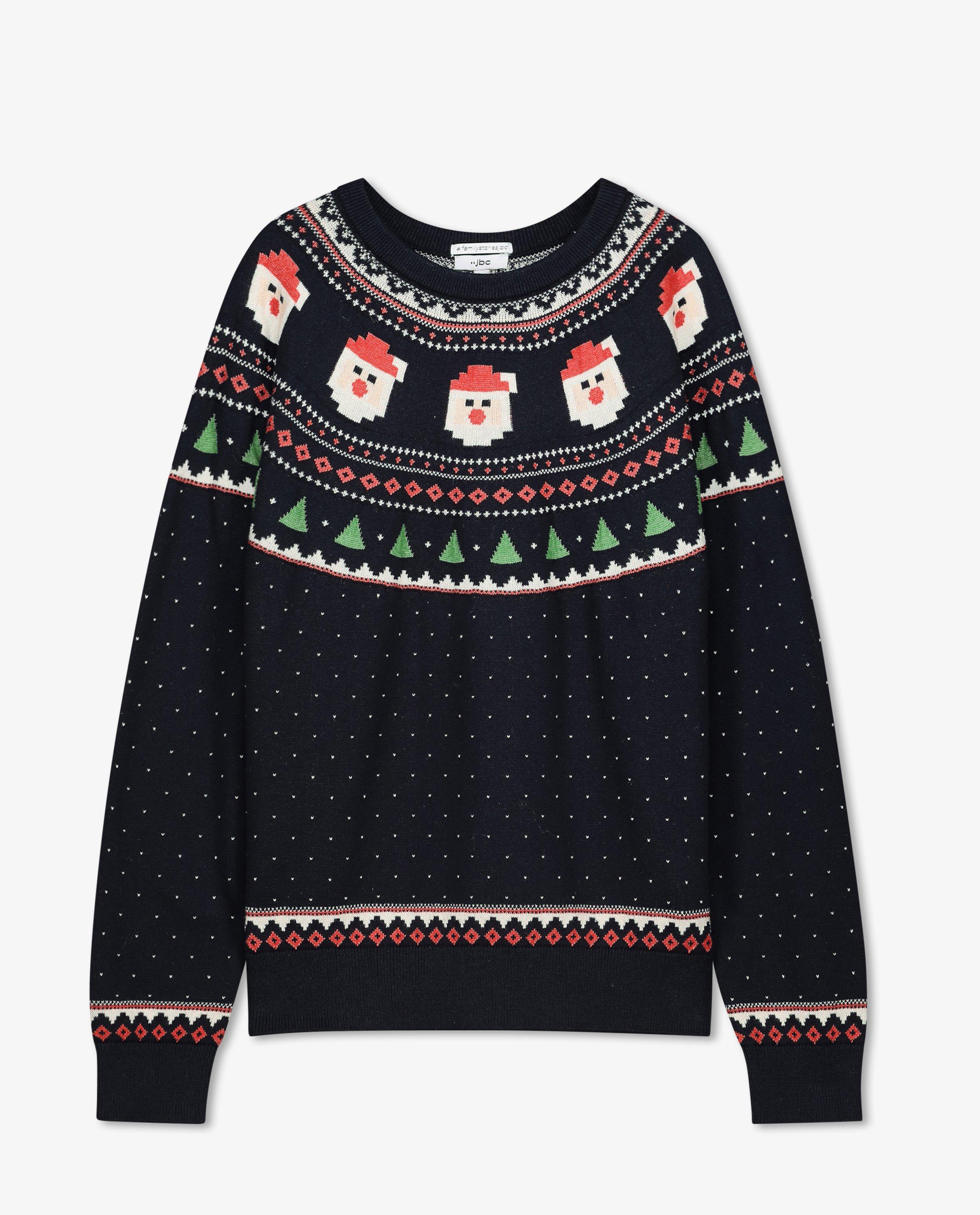 Truien - Blauwe kersttrui, dames