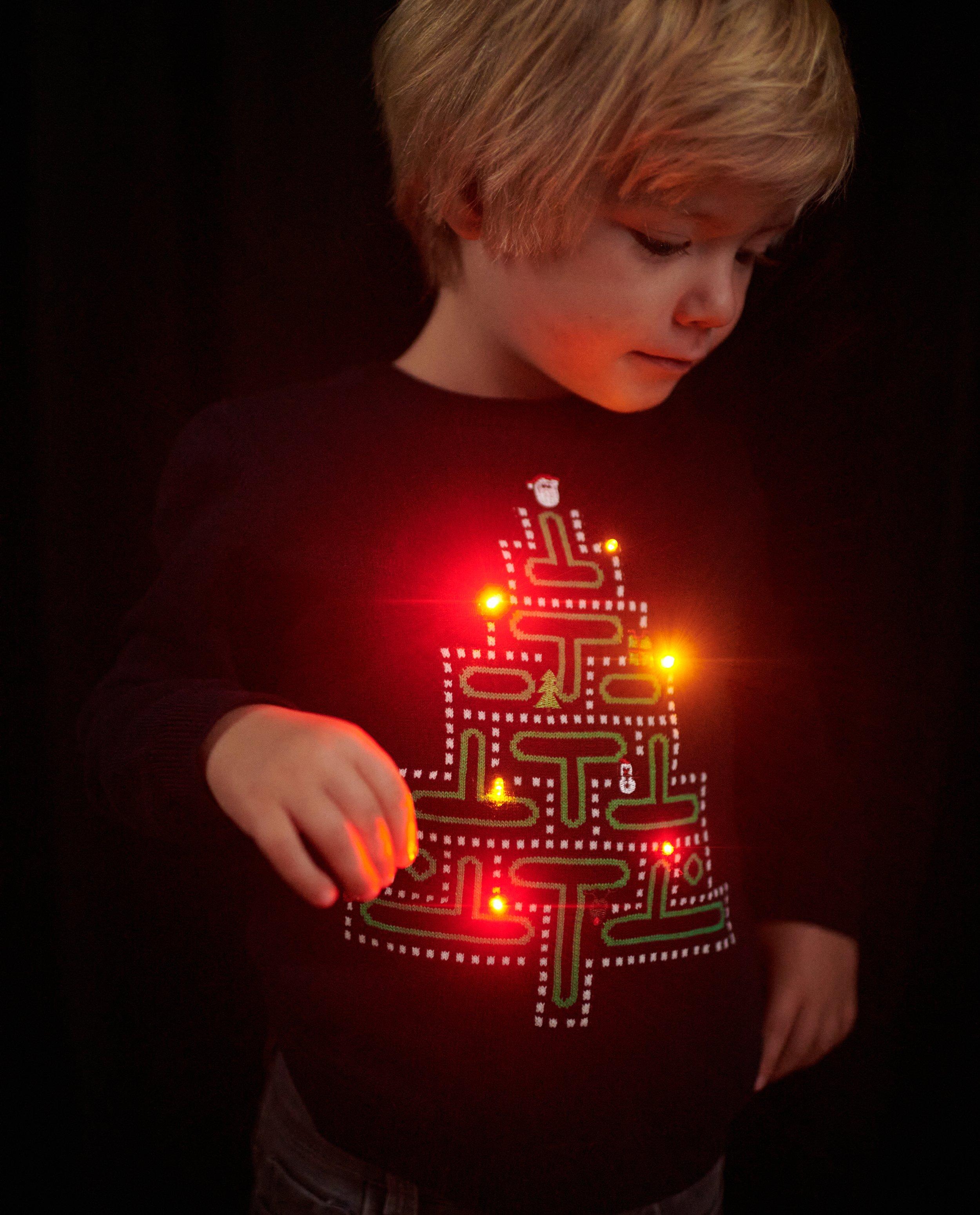 Truien - Kersttrui met lichtjes, 2-7 jaar