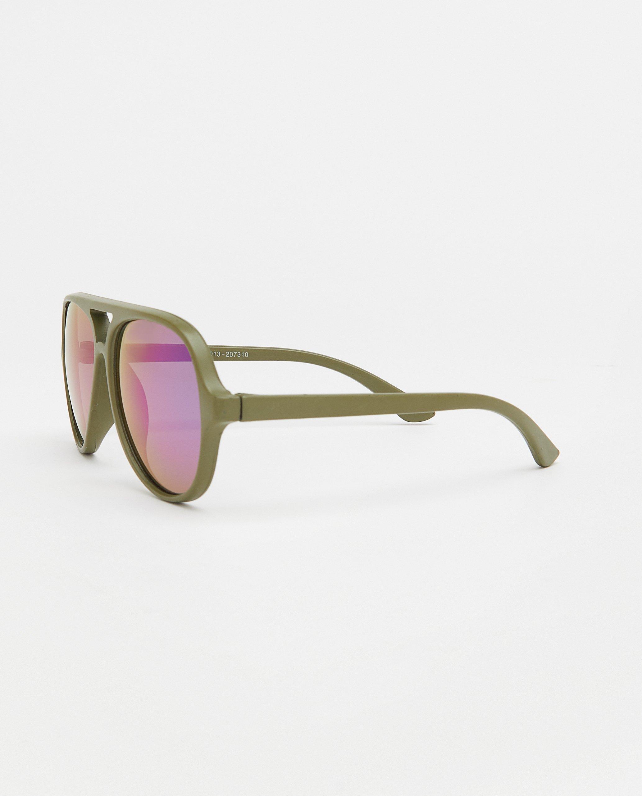 Lunettes de soleil - Lunettes de soleil aviateur vertes
