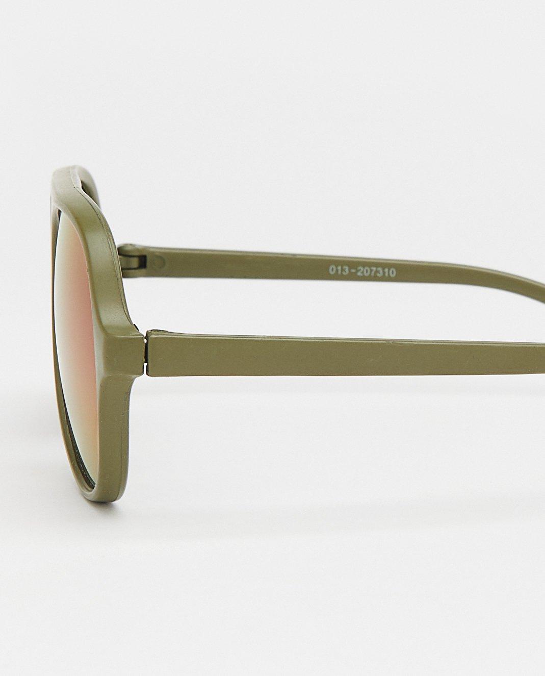 Lunettes de soleil - Lunettes de soleil aviateur vertes