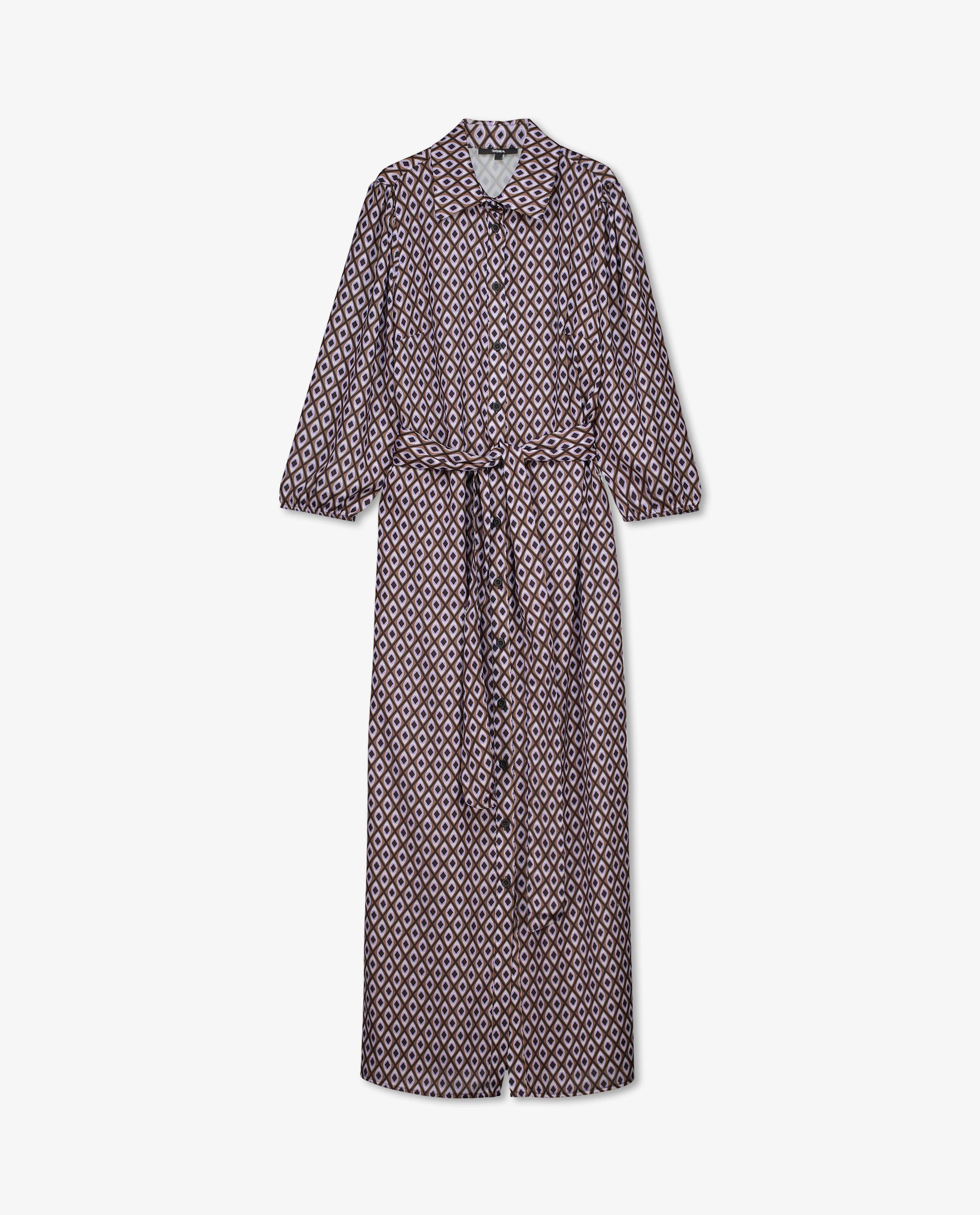 Rokken - Bruine jurk met print Sora