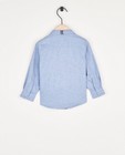 Hemden - Blauw hemd met strikje