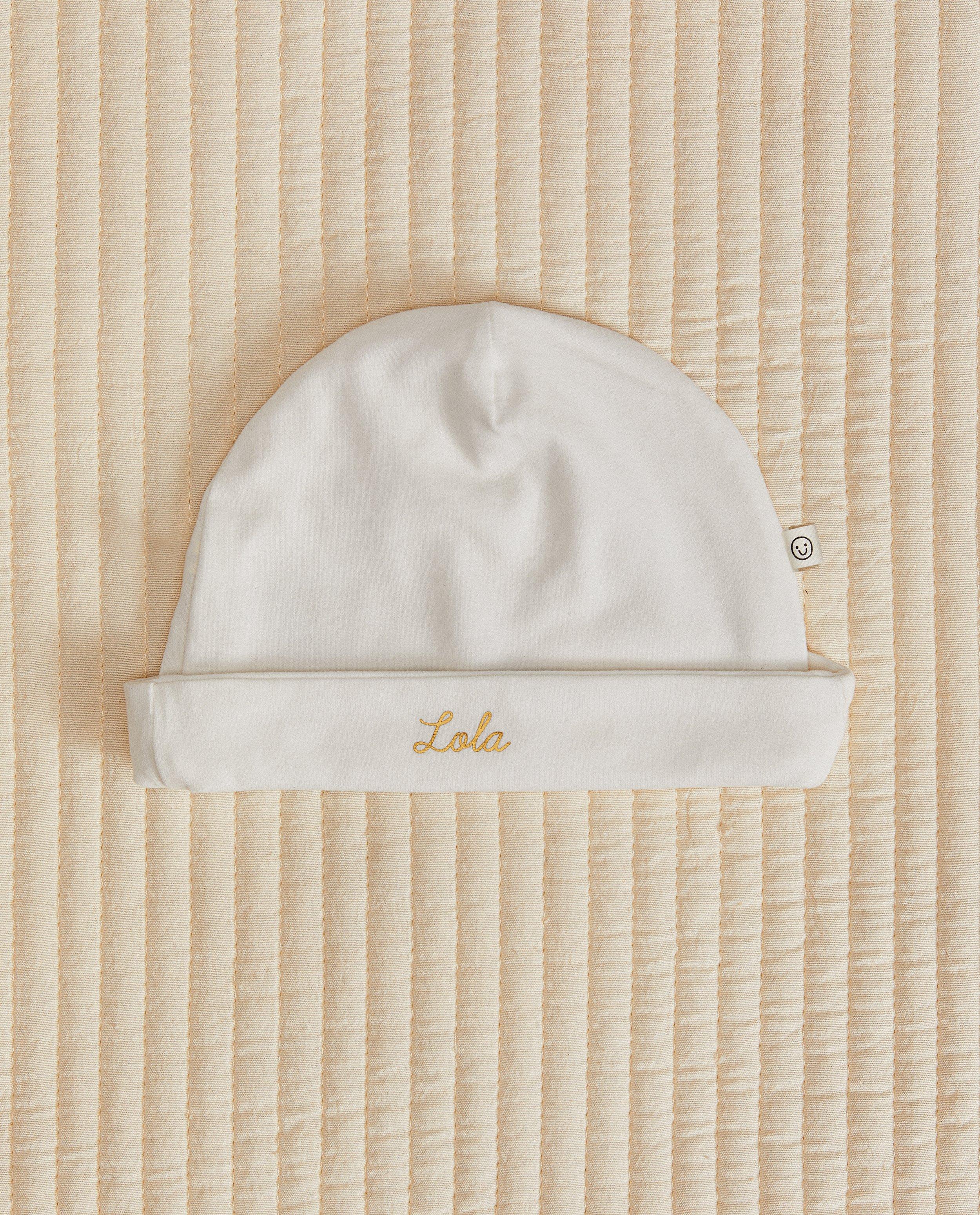 Bonnet en coton bio, Studio Unique - personnalisable - Cuddles and Smiles
