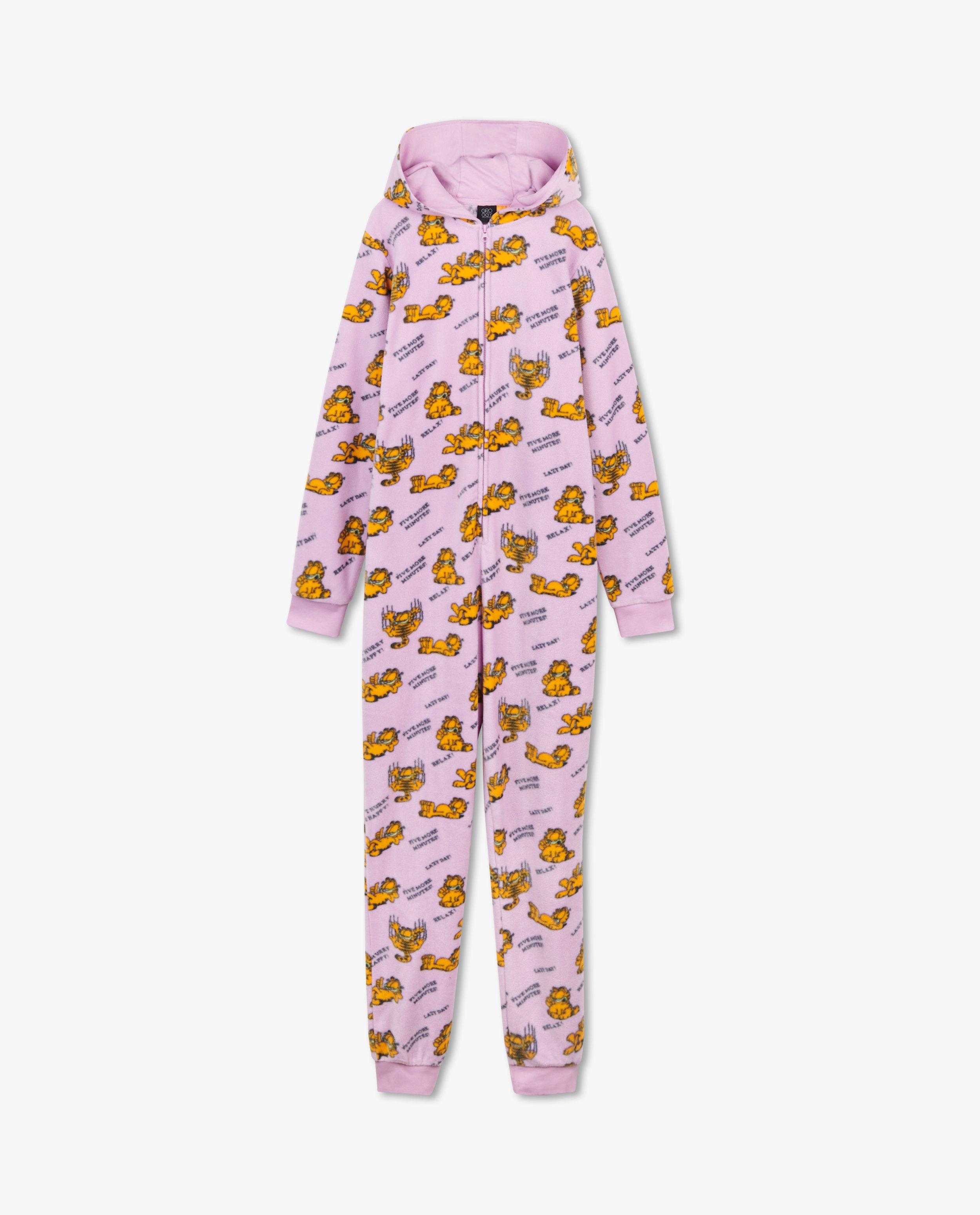 Nachtkleding - Lila Garfield-onesie